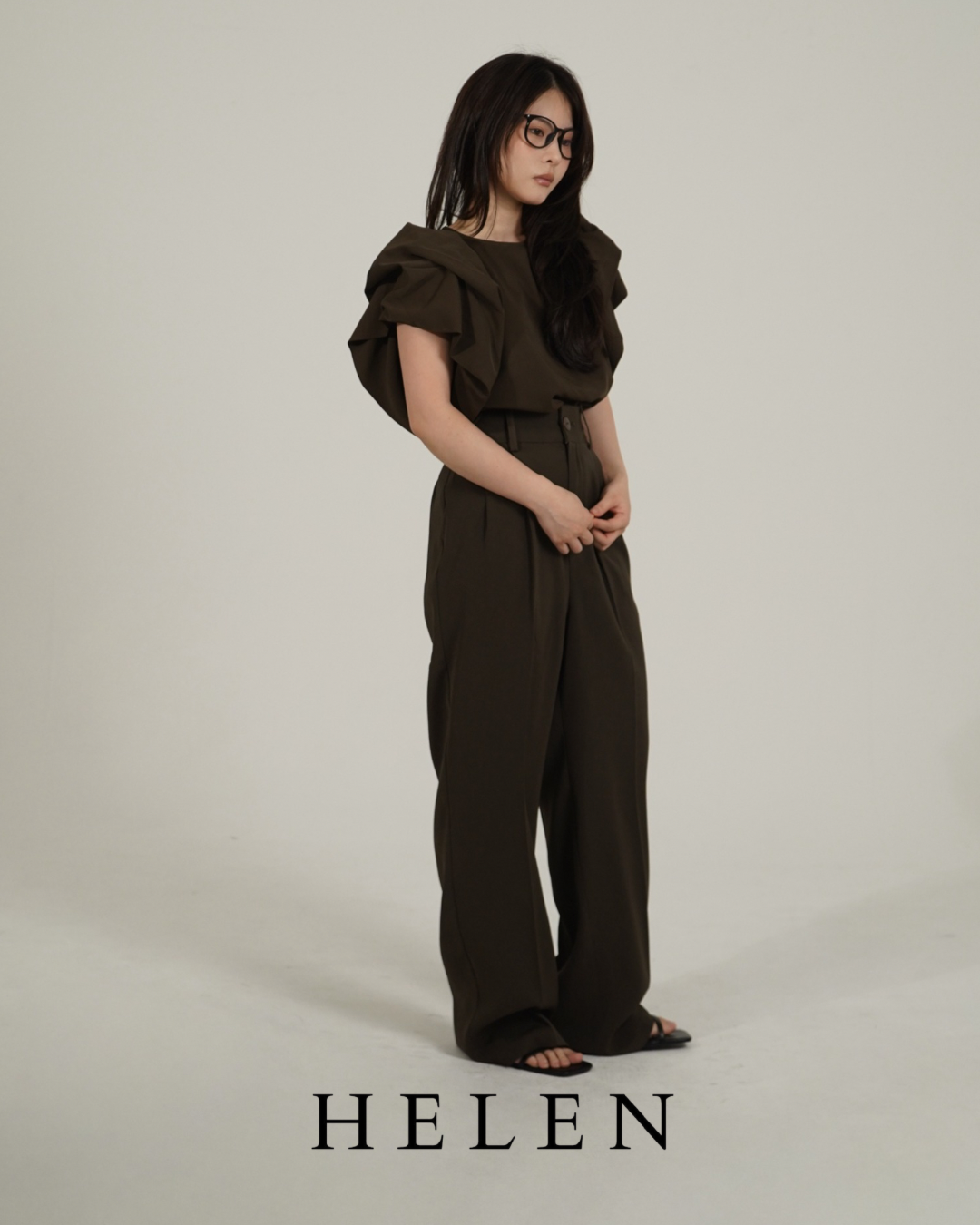 Helen×poimeri  volume sleeve tops