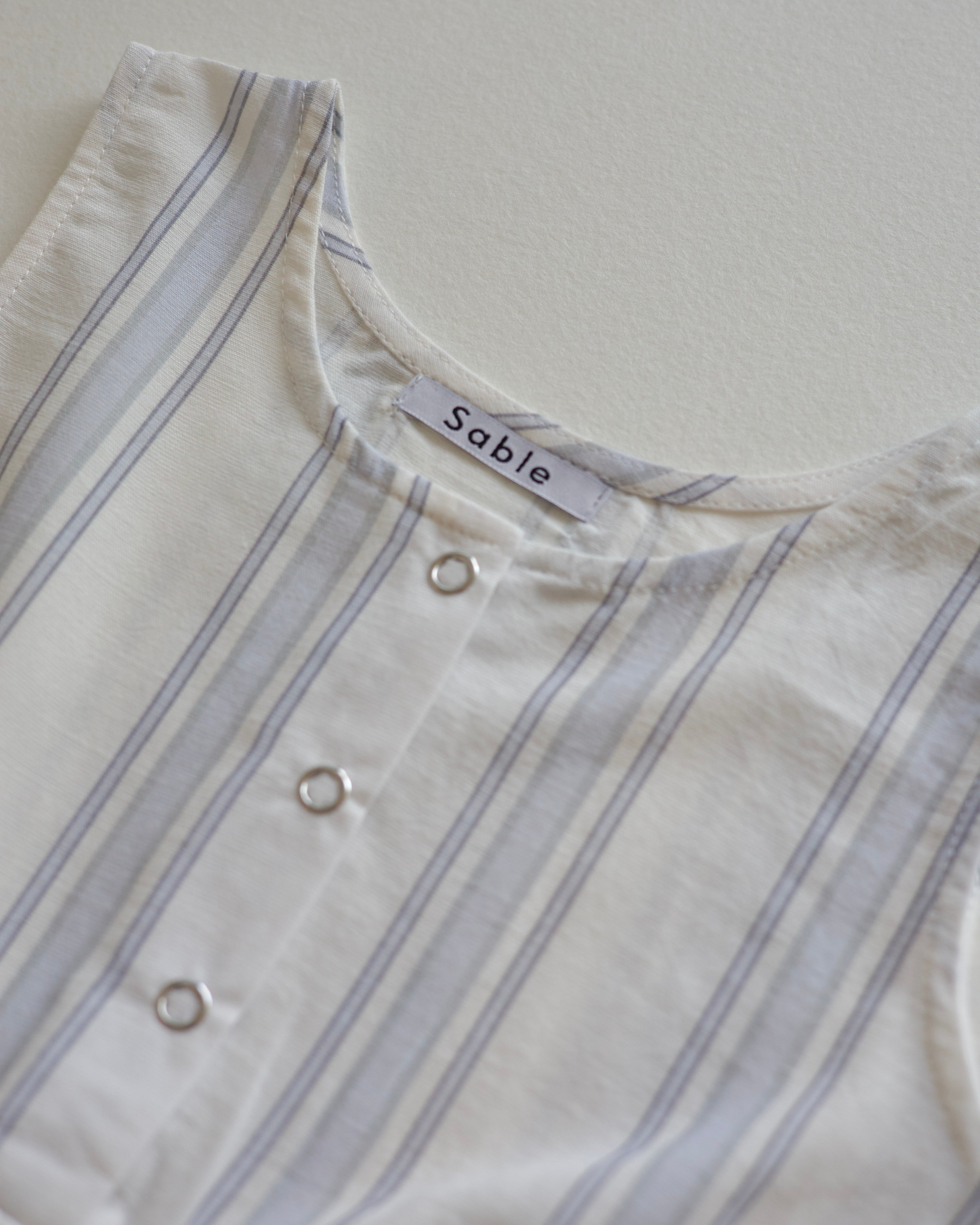 sable  stripe rompers