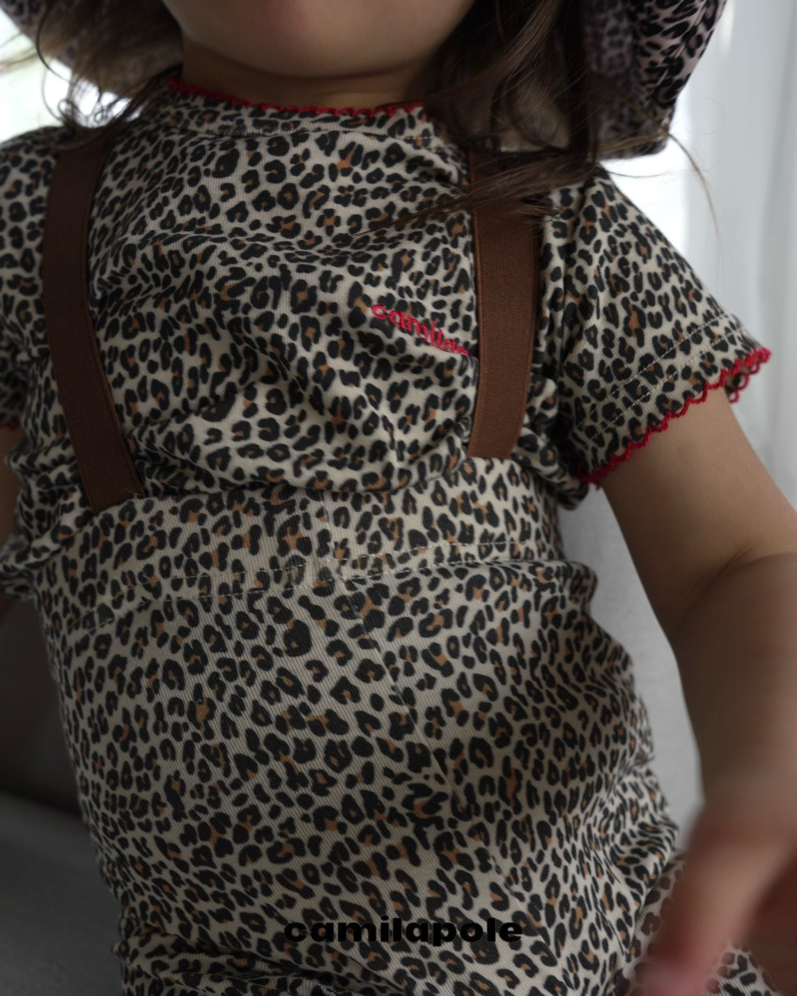 【 NEW ARRIVAL 】camilapole  Little Leopard Picot Top