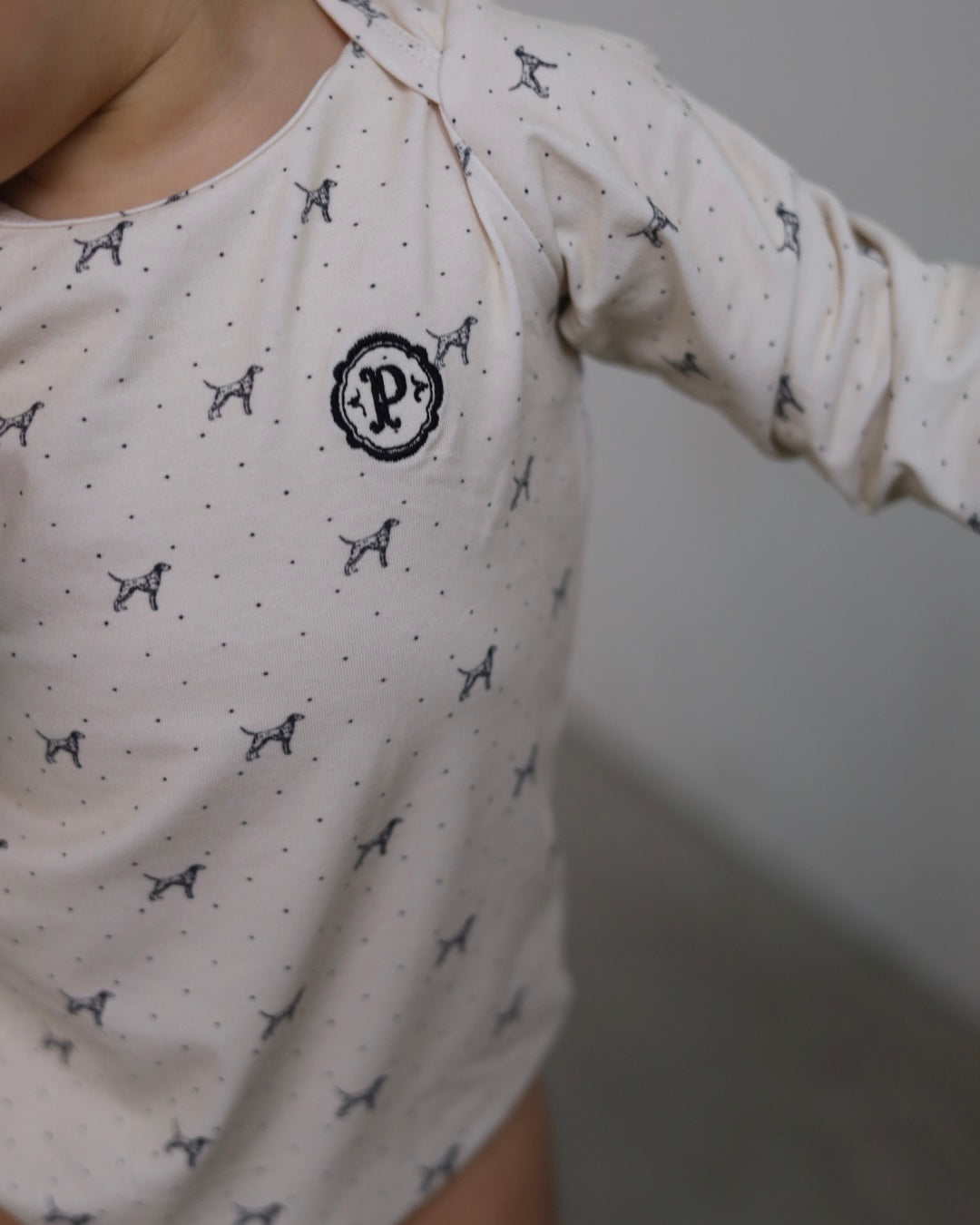 POIMERI Dalmatian dot rompers