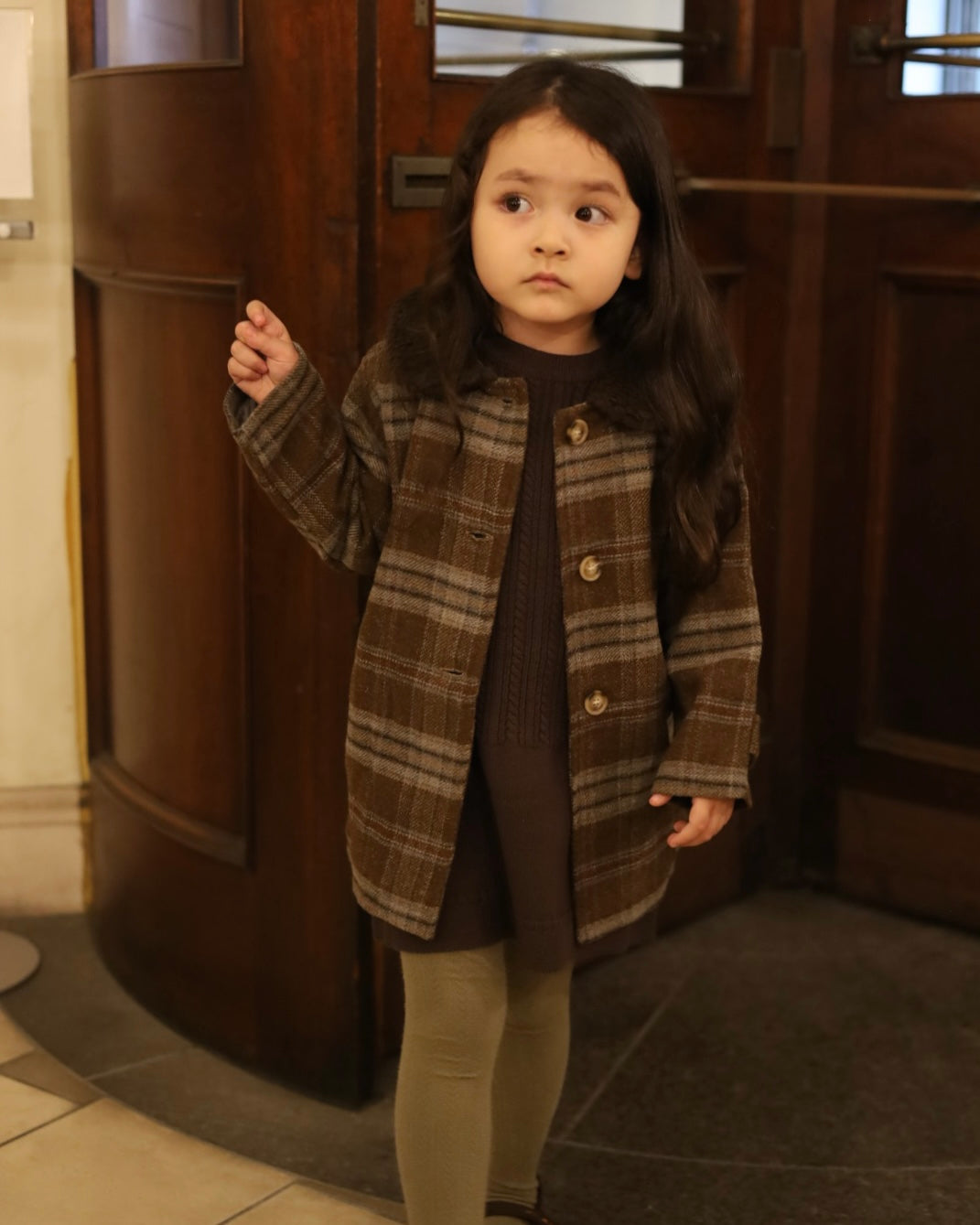 【POPUP先行/10.16 NEW】Catty&Catty BROWN KNIT DRESS