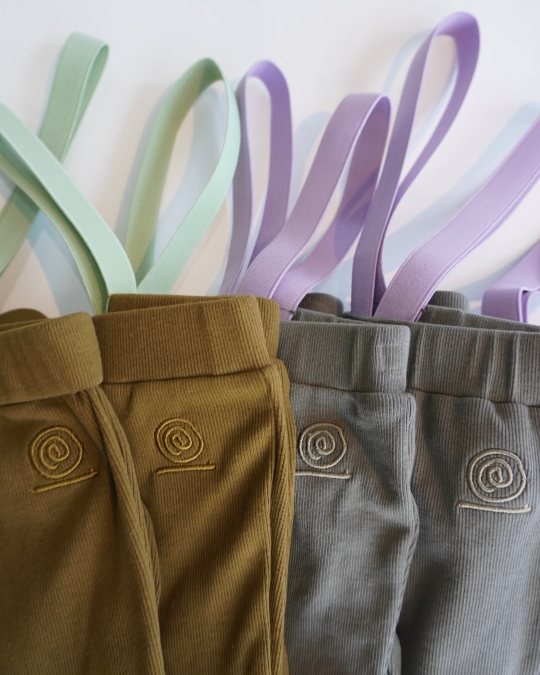 paperbalm  Flared pants with suspenders