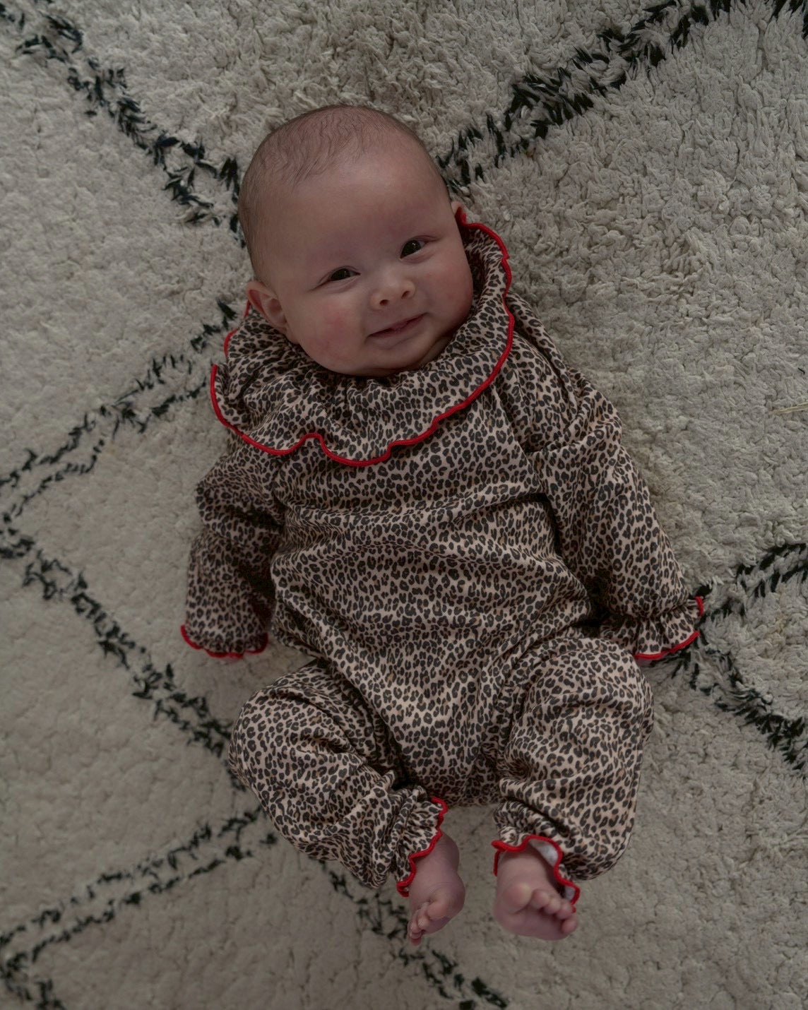 【2026 s/s 1st delivery】camilapole Little Leopard Frill Romper