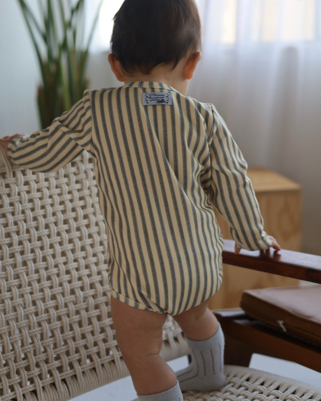 POIMERI oreo stripe rompers