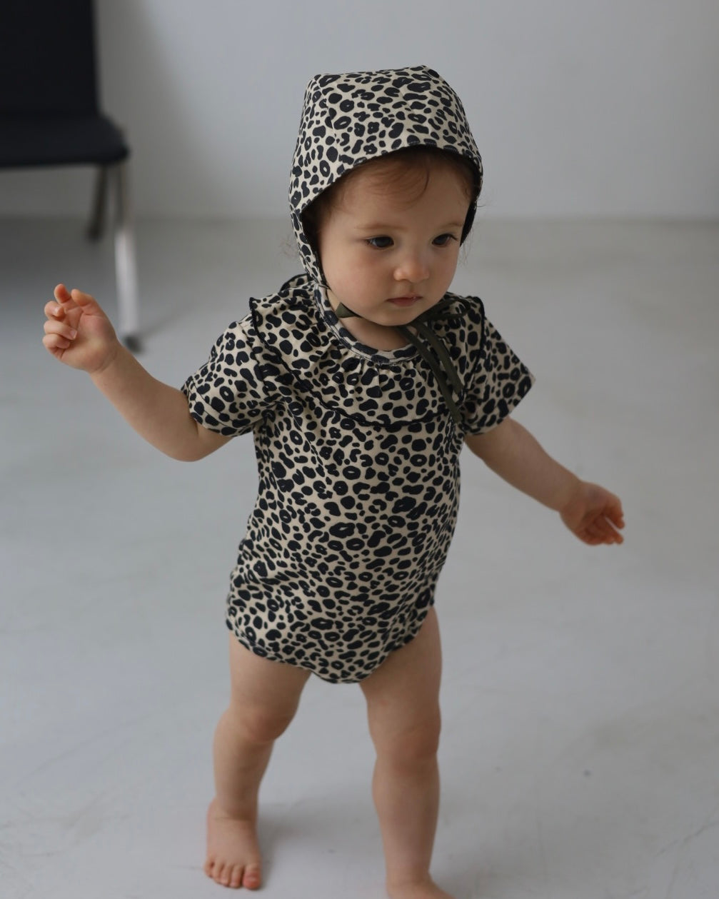 【 6.12 21:00～ Launch 】POIMERI　petit leopard frill rompers