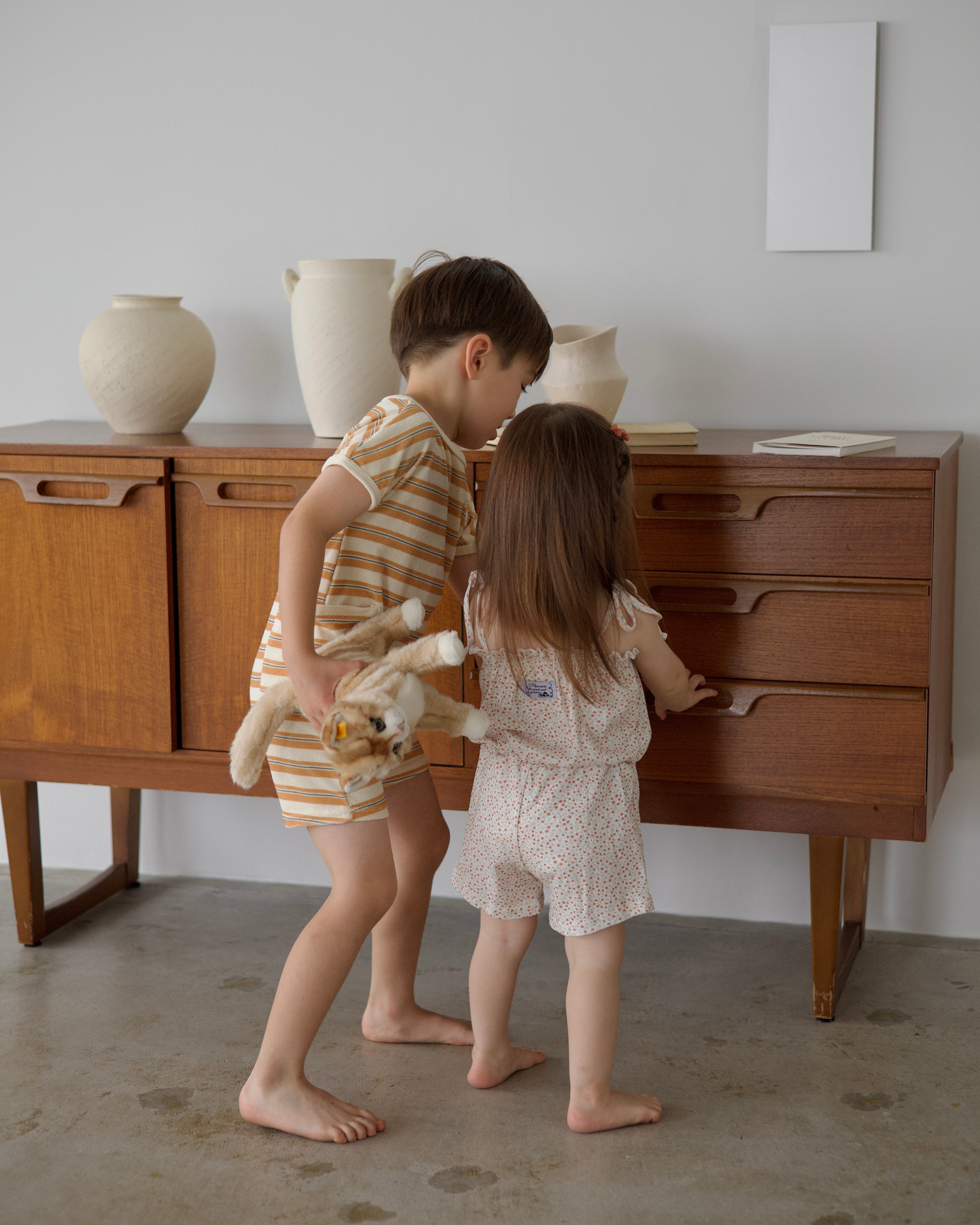 poimeri Lucas pile playsuit