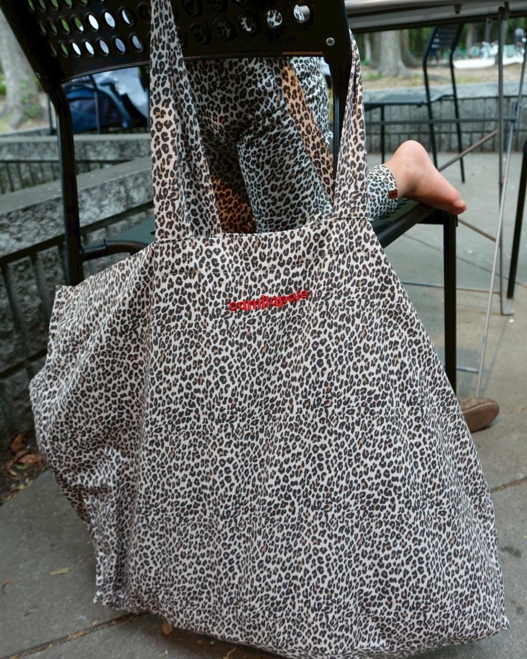camilapole カミラポール トートバッグ camilapole Little Leopard Tote L Size