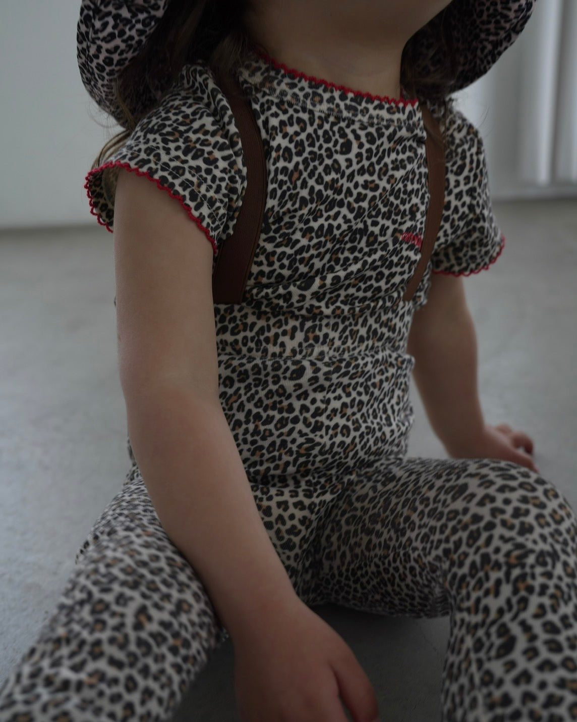 camilapole  Little Leopard Picot Top