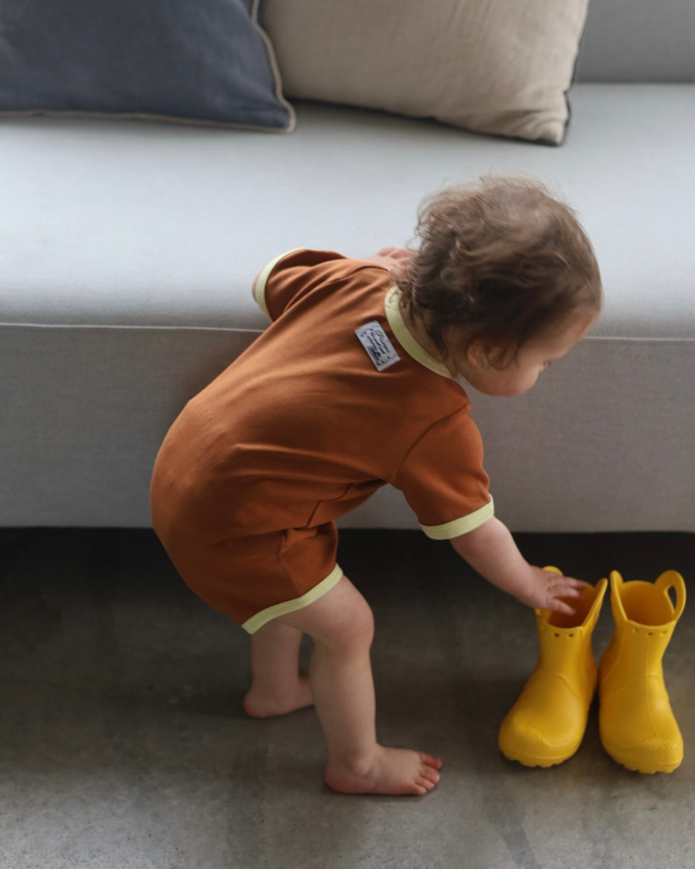 POIMERI   dot horse rompers