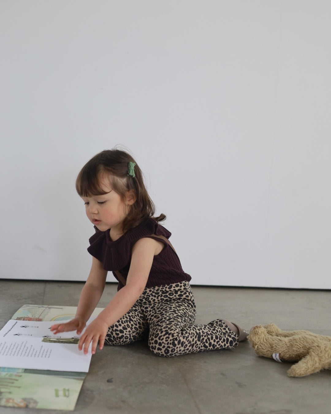 POIMERI  petit leopard flare pants