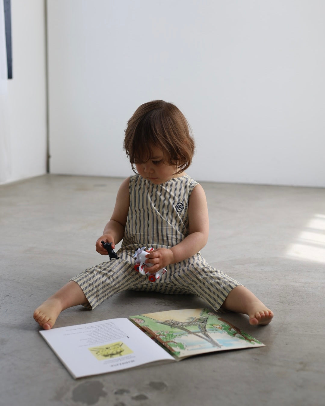【 NEW ARRIVAL 】POIMERI  oreo stripe overall
