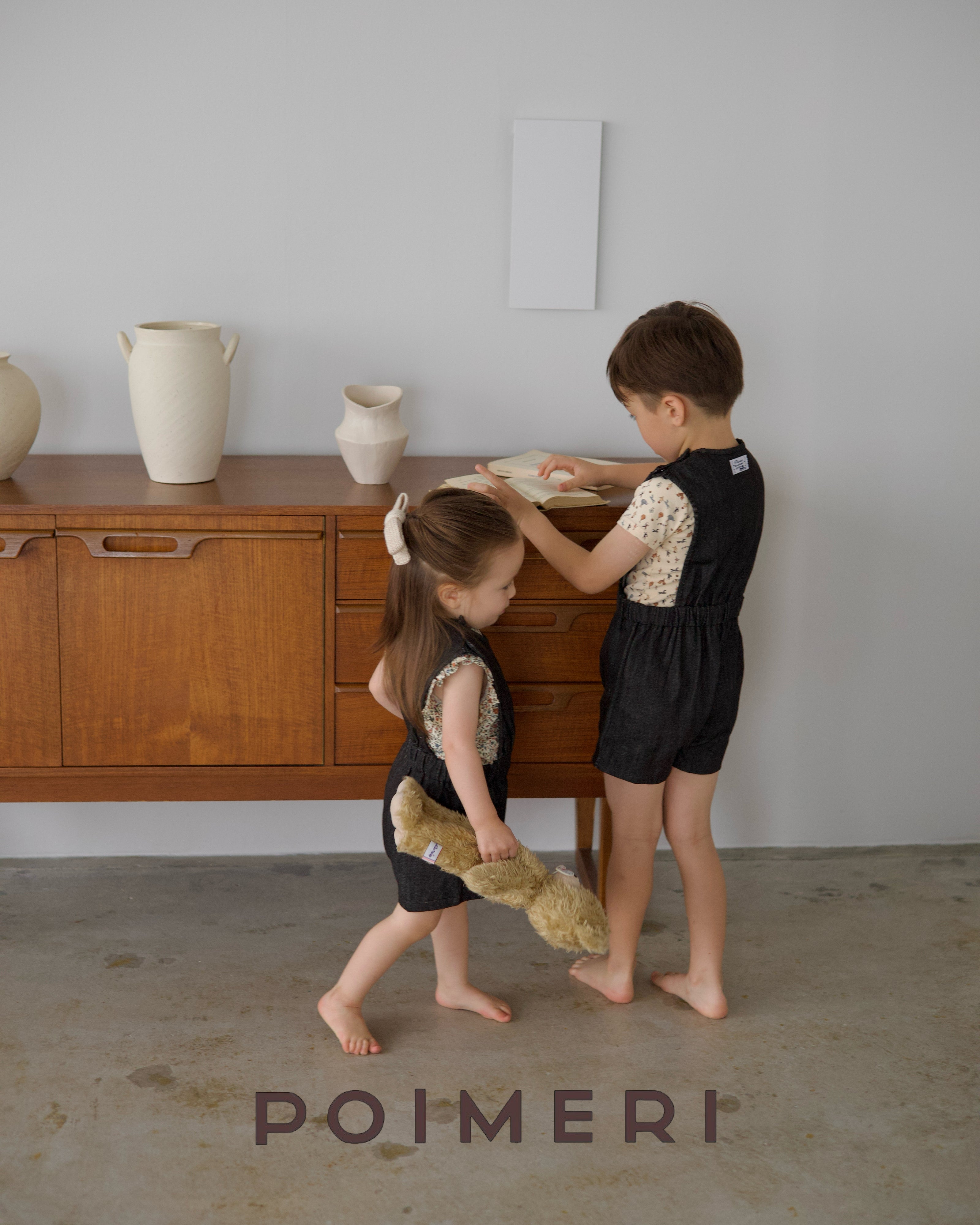 POIMERI  denim shortall