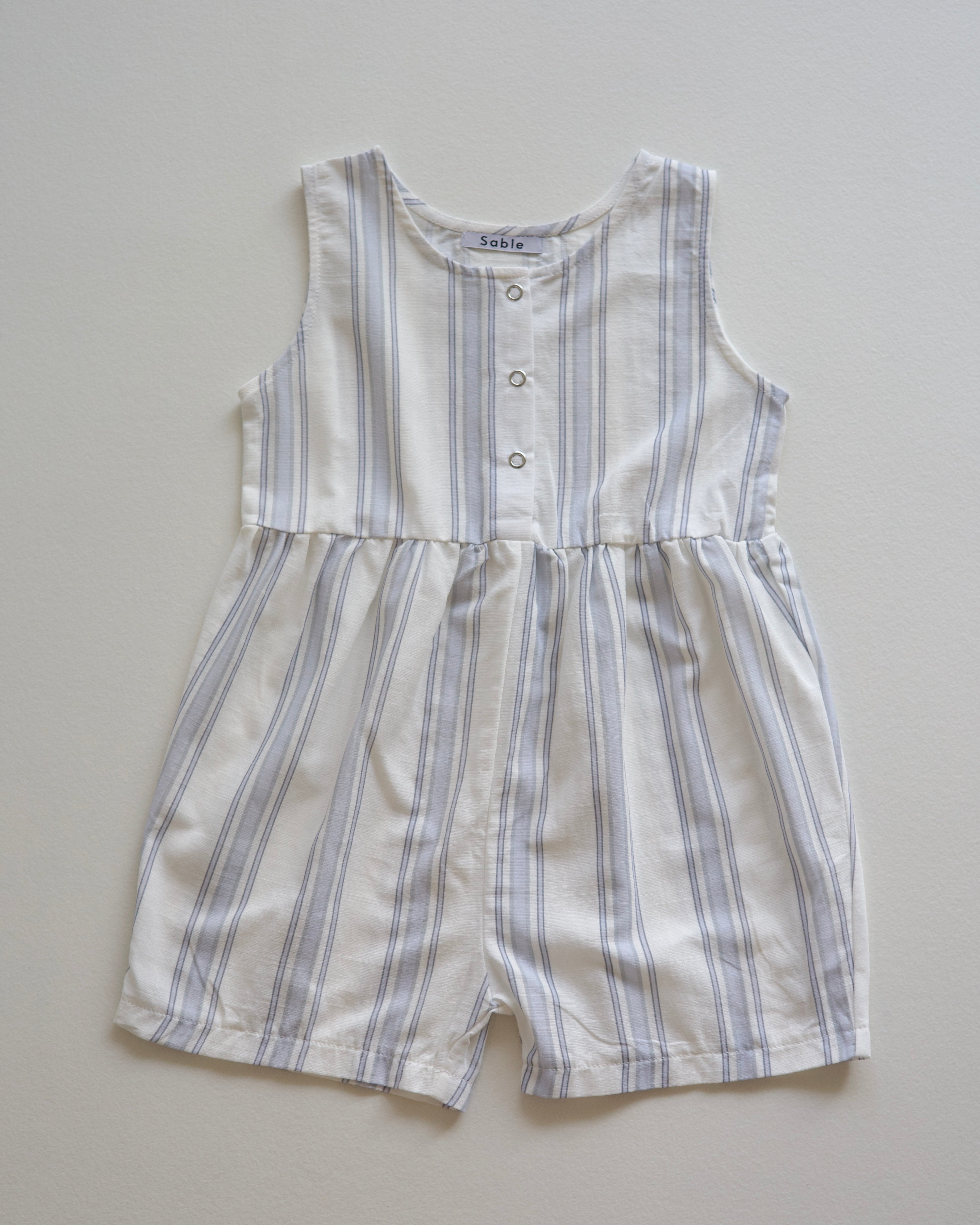 sable  stripe rompers
