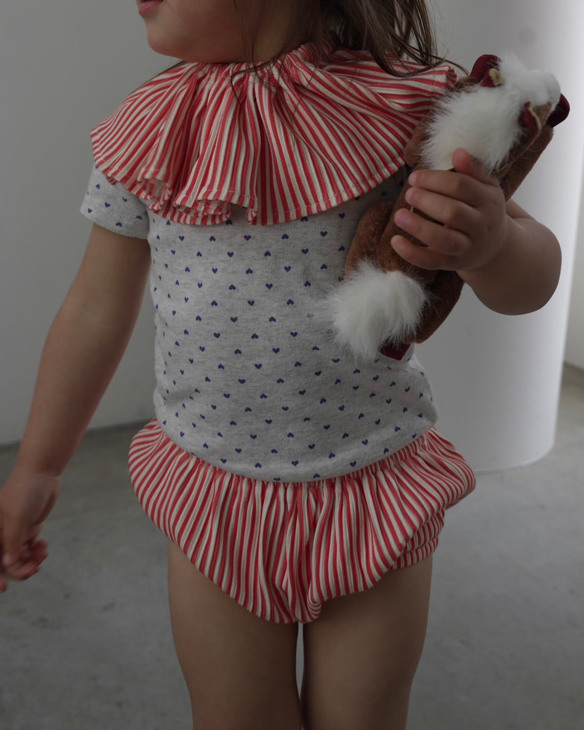 camilapole  Gathered Stripe Collar