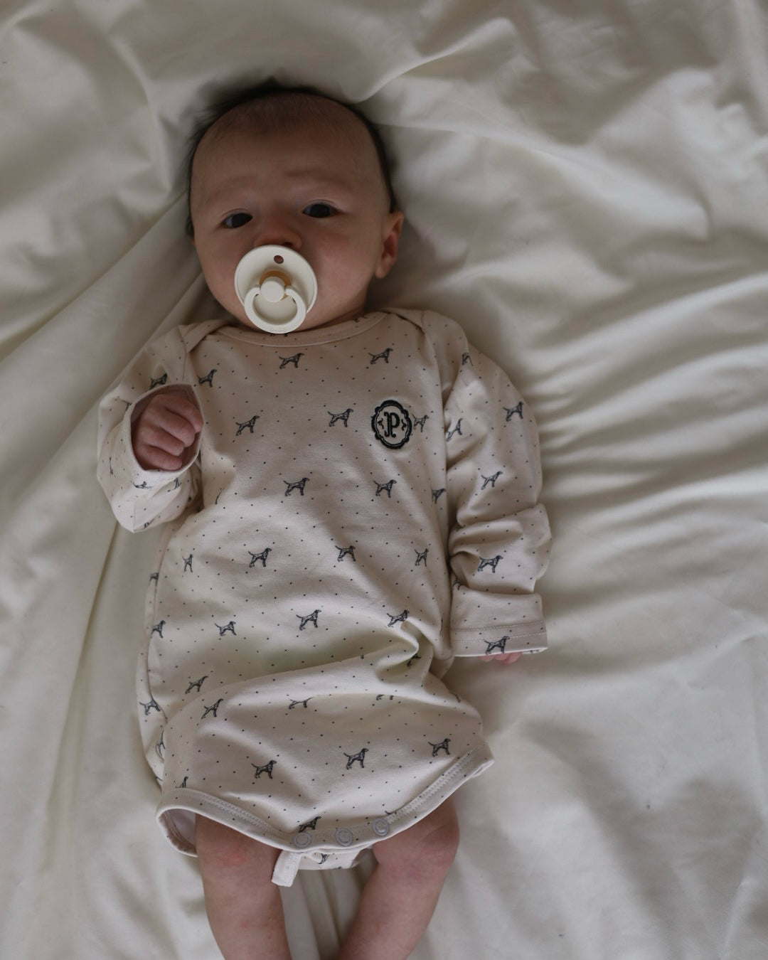 POIMERI Dalmatian dot rompers