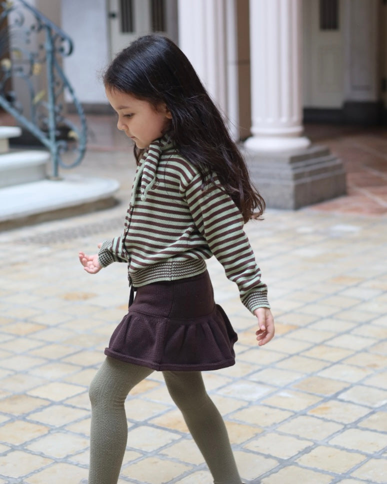 【受注販売商品】POIMERI CHOCOLATE MINT KNIT CARDIGAN