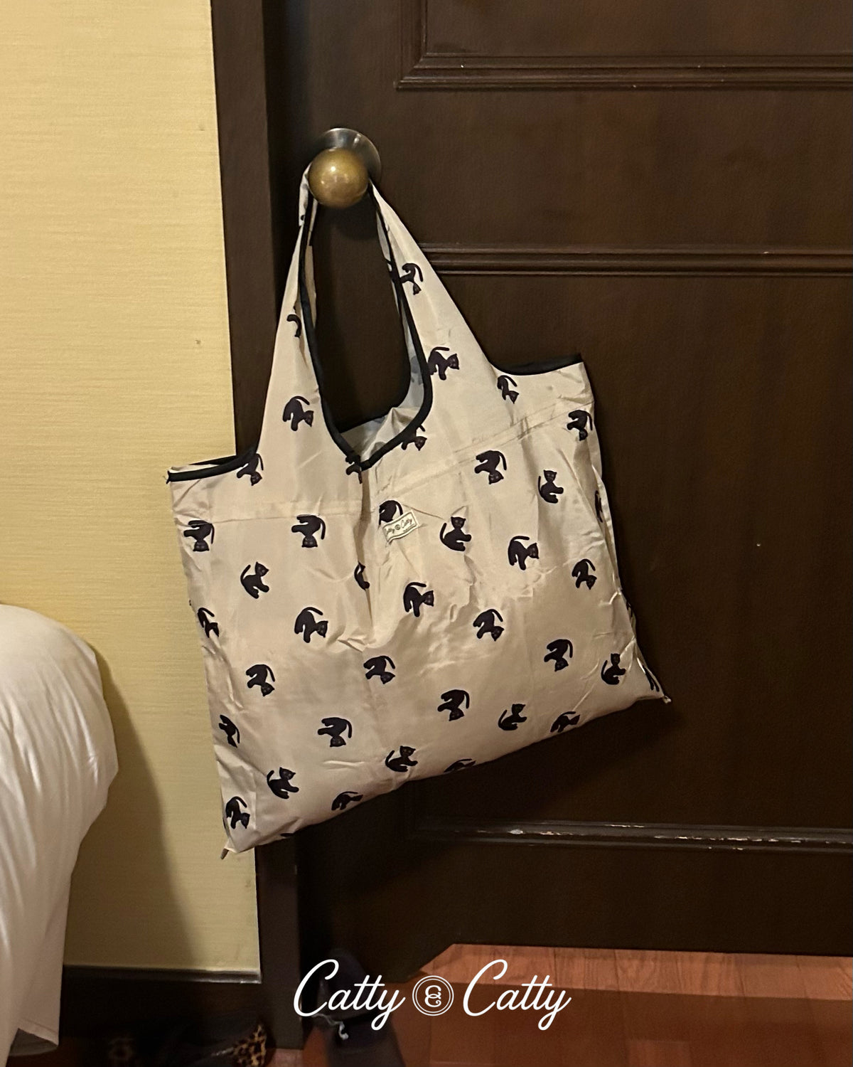 【POPUP先行/10.16 NEW】Catty&Catty LITTLE CAT CLUB MARKET ECO BAG