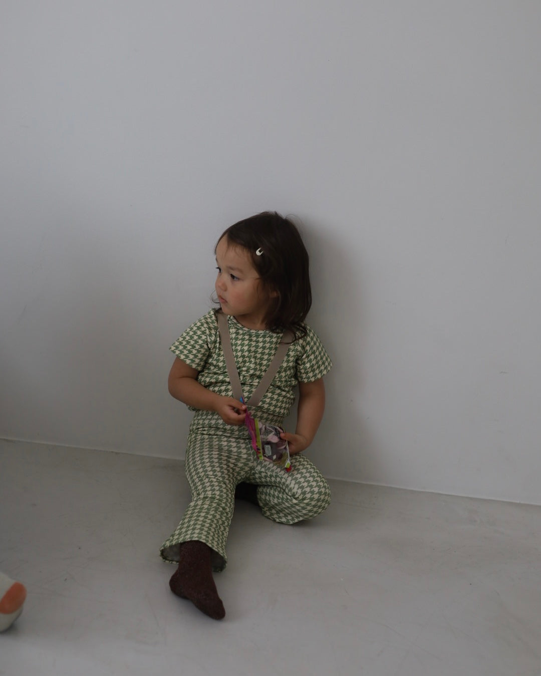 【 6.12 21:00～ Launch 】POIMERI　green houndstooth flare pants