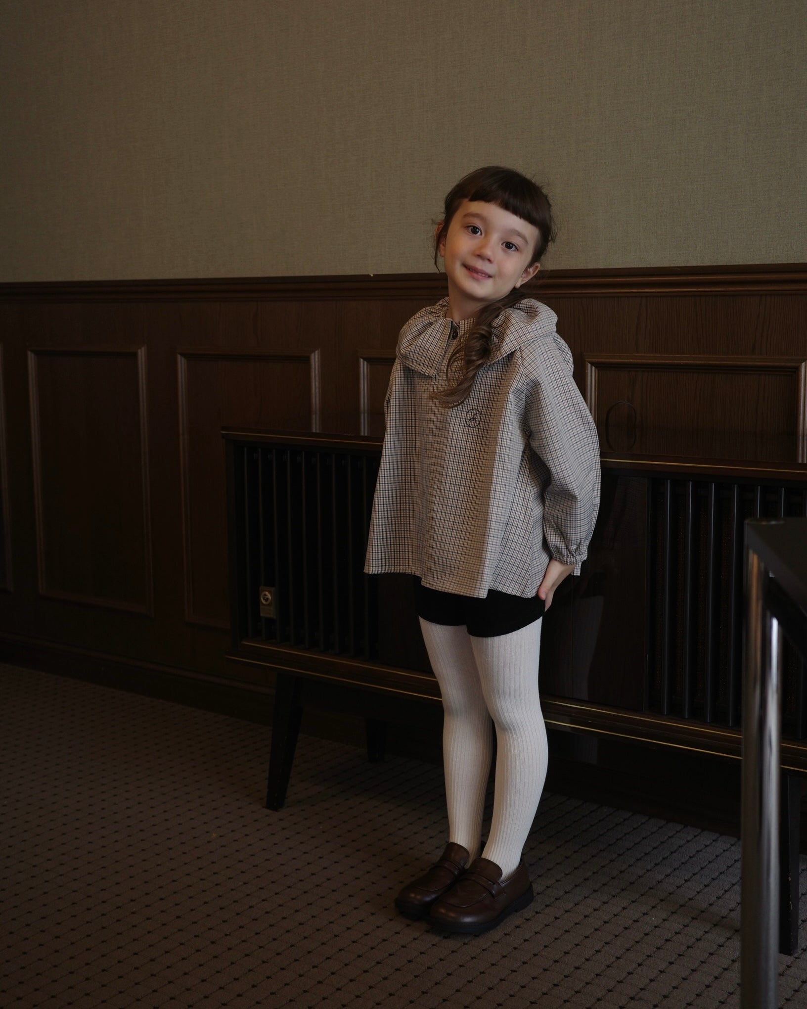 【10/22(wed)12:00　Launch】Sable gentle check blouse