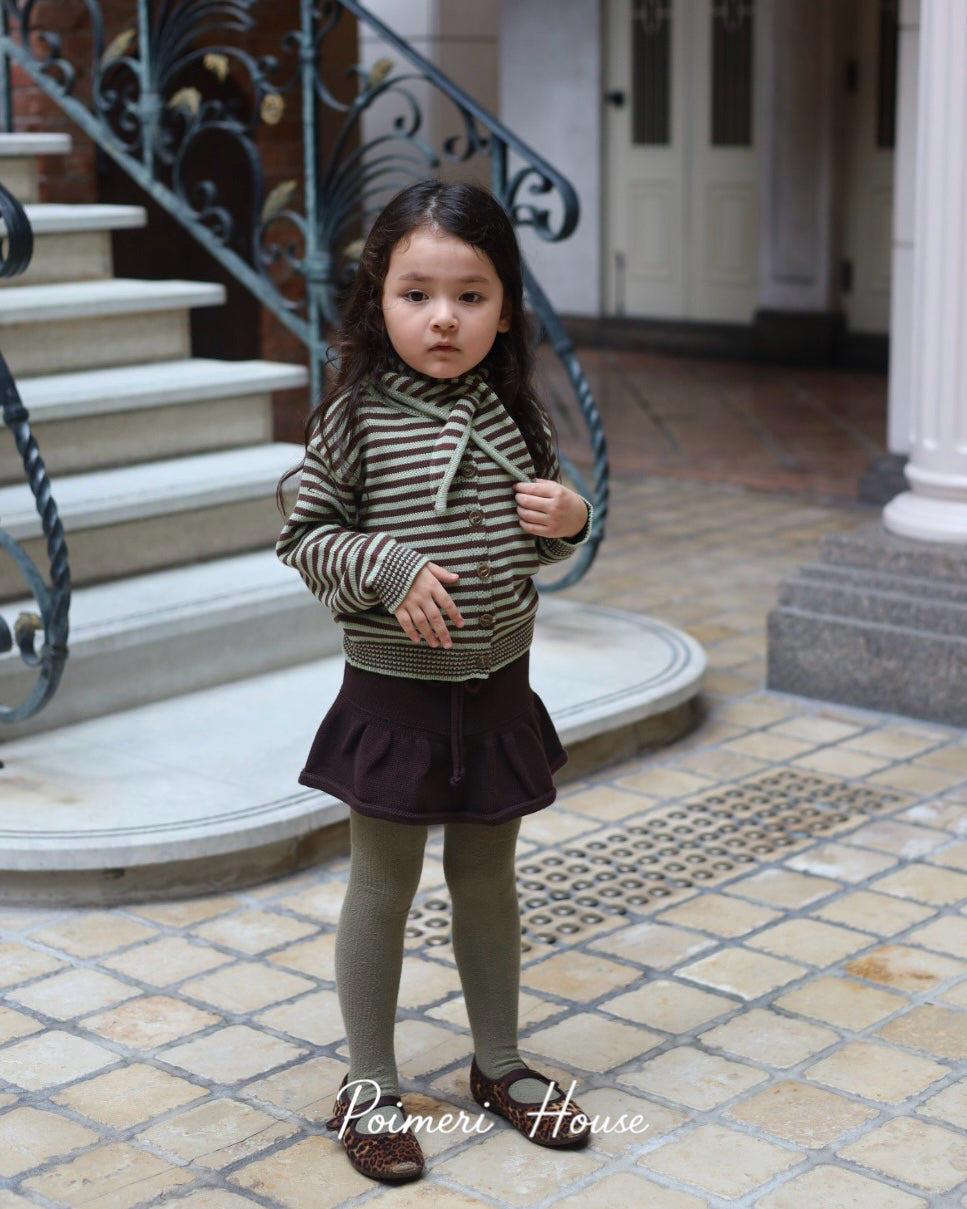 【受注販売商品】POIMERI CHOCOLATE MINT KNIT CARDIGAN