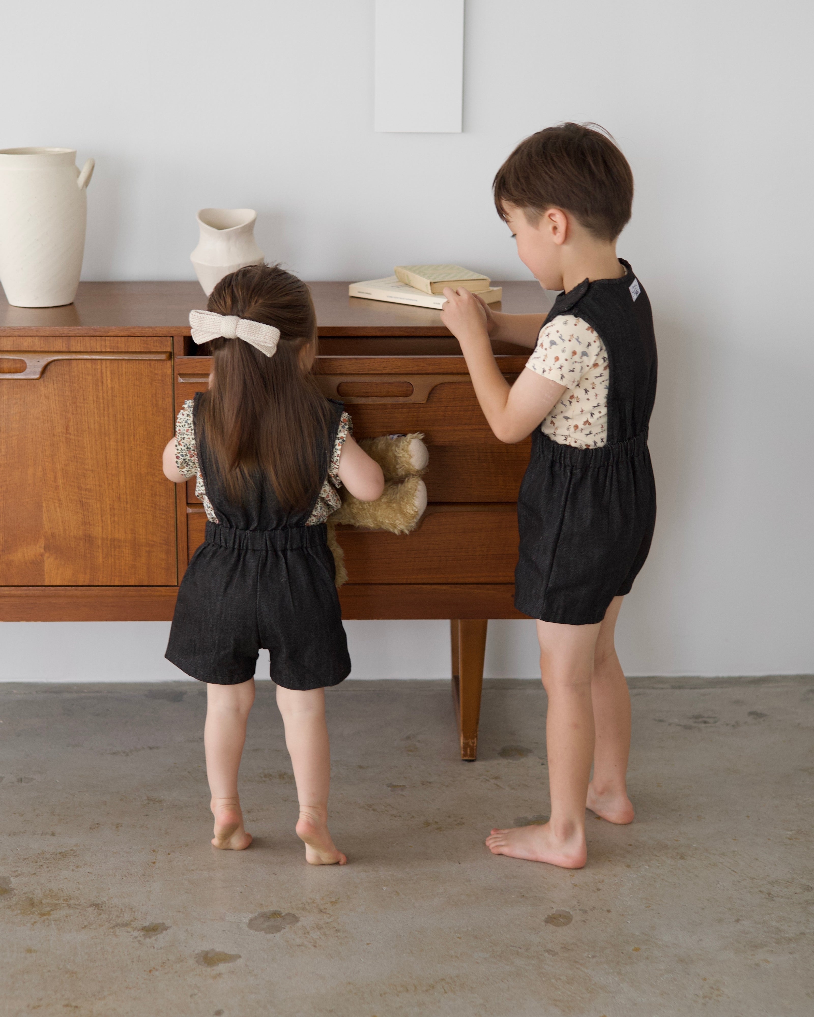 POIMERI  denim shortall