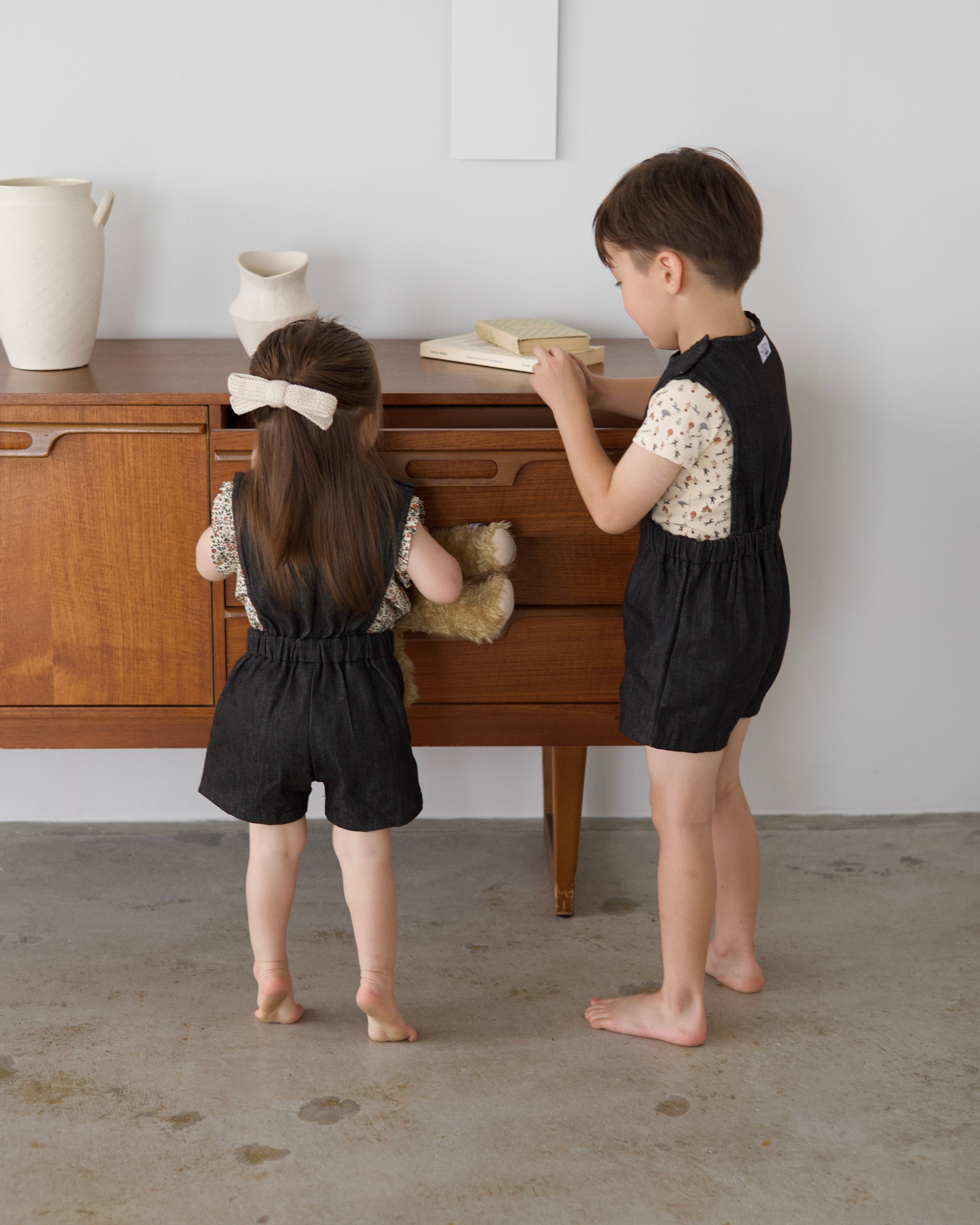 POIMERI  denim shortall