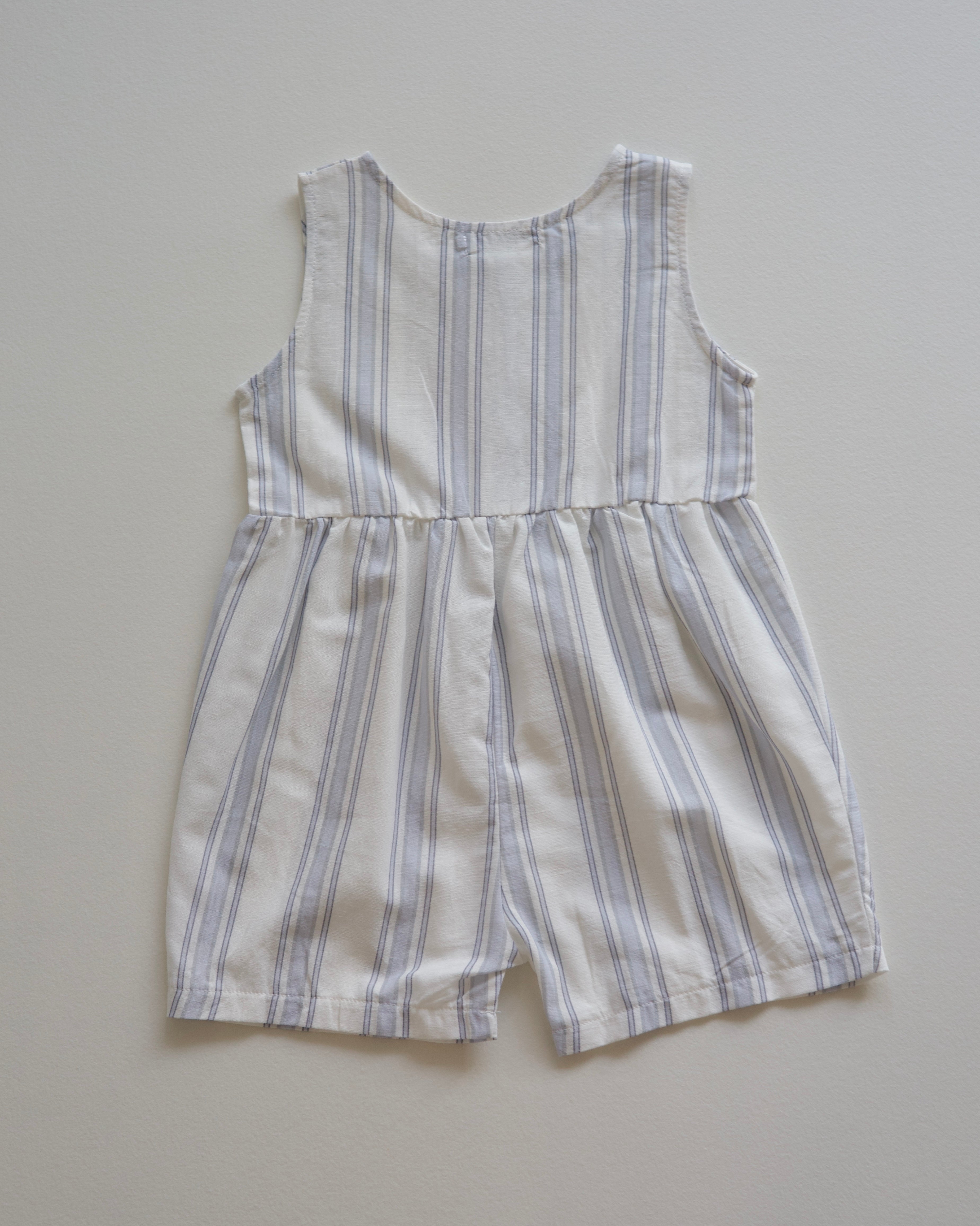 sable  stripe rompers