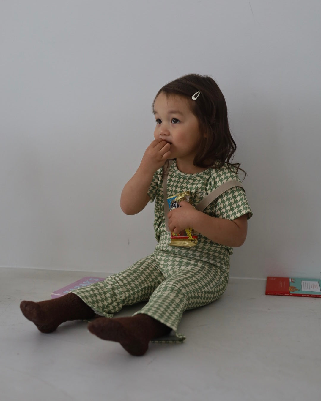 【 6.12 21:00～ Launch 】POIMERI　green houndstooth tops