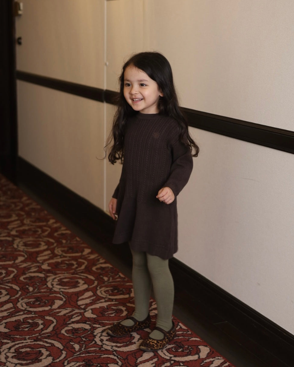 【POPUP先行/10.16 NEW】Catty&Catty BROWN KNIT DRESS