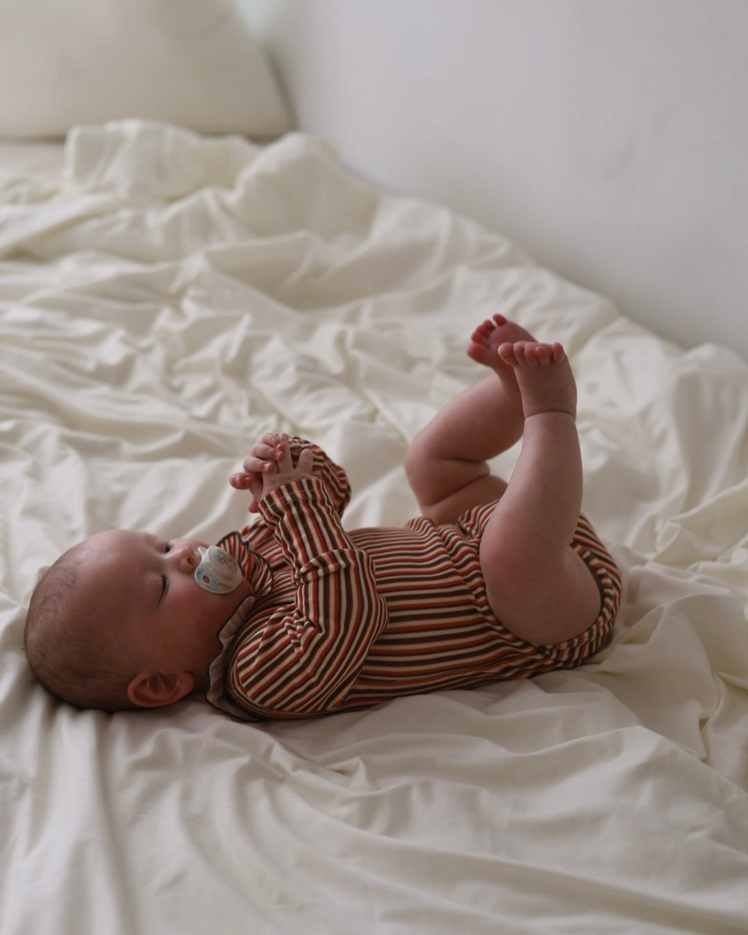 POIMERI Orangette stripe rompers