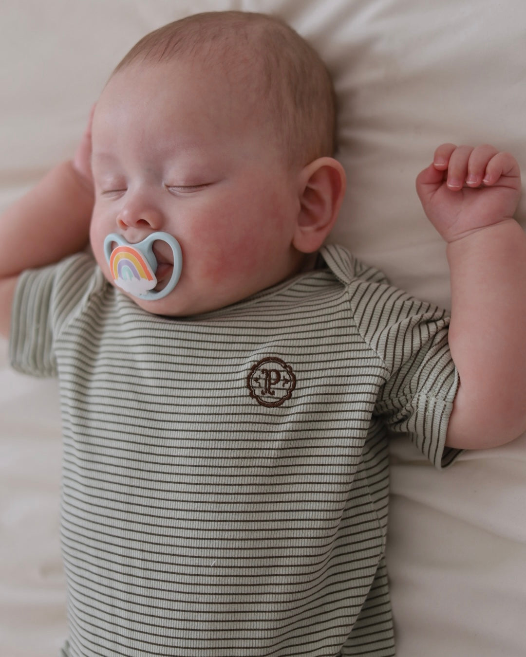 poimeri  choco mint border rompers