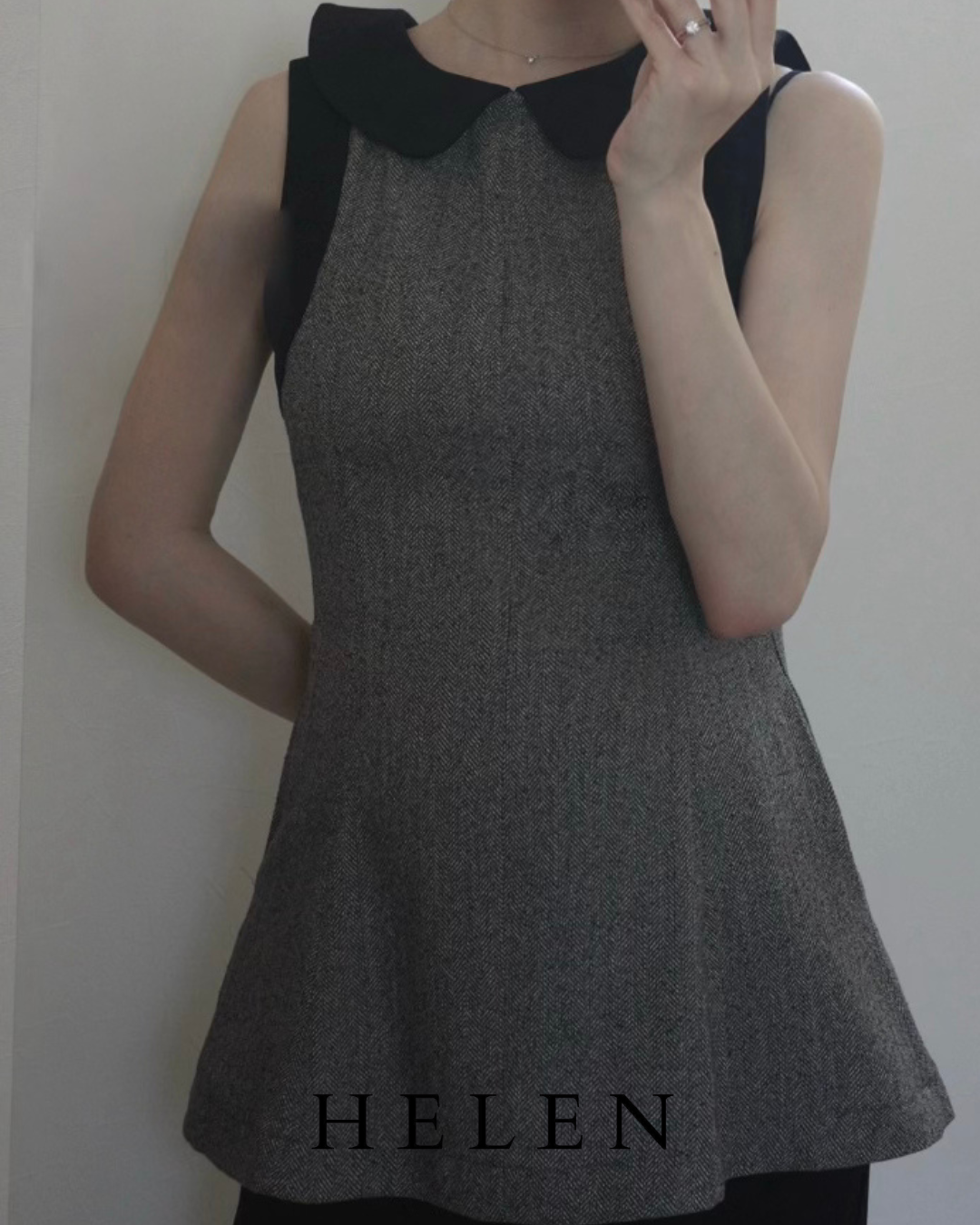 Helen×poimeri  elan tweed tops