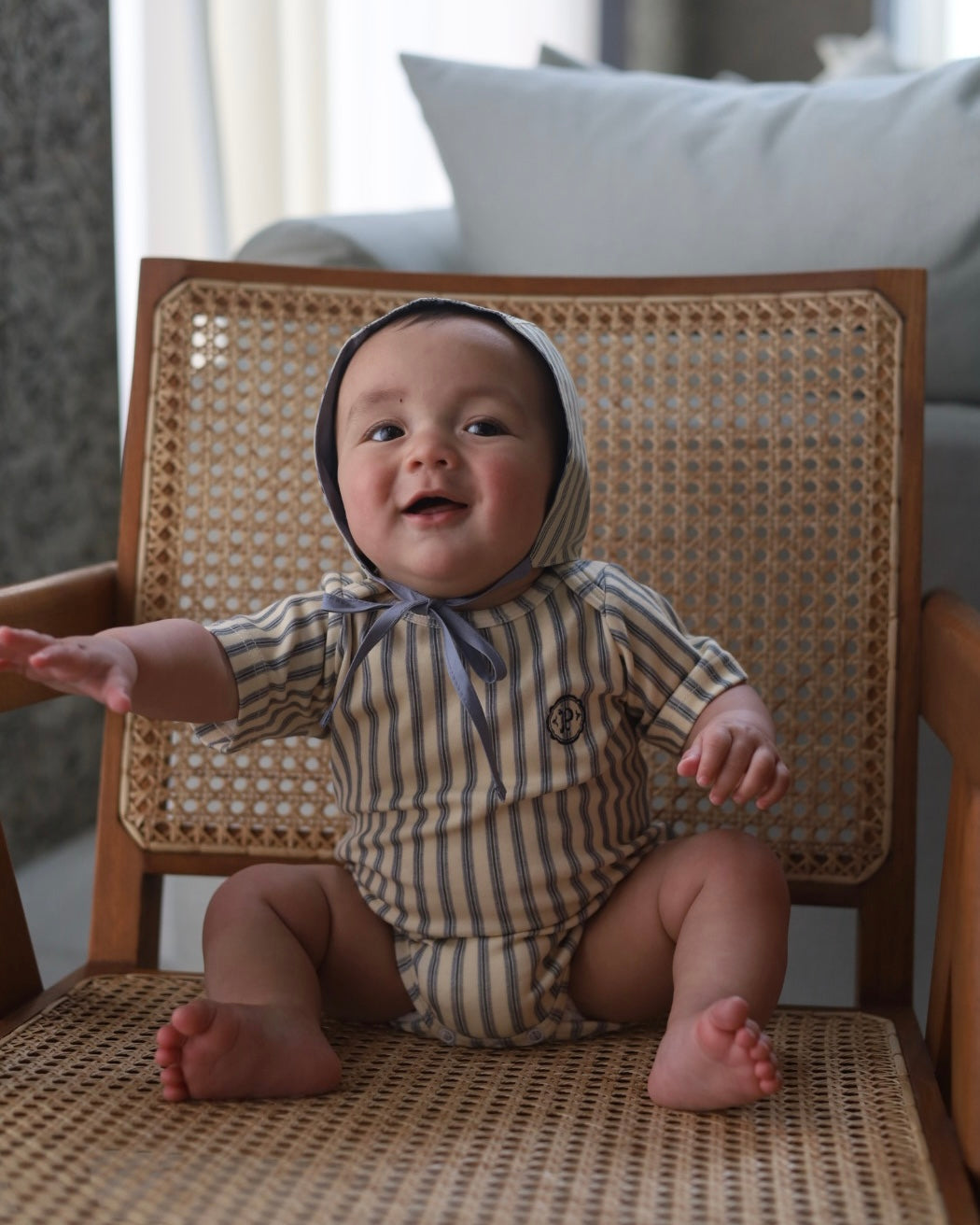 POIMERI  oreo stripe rompers