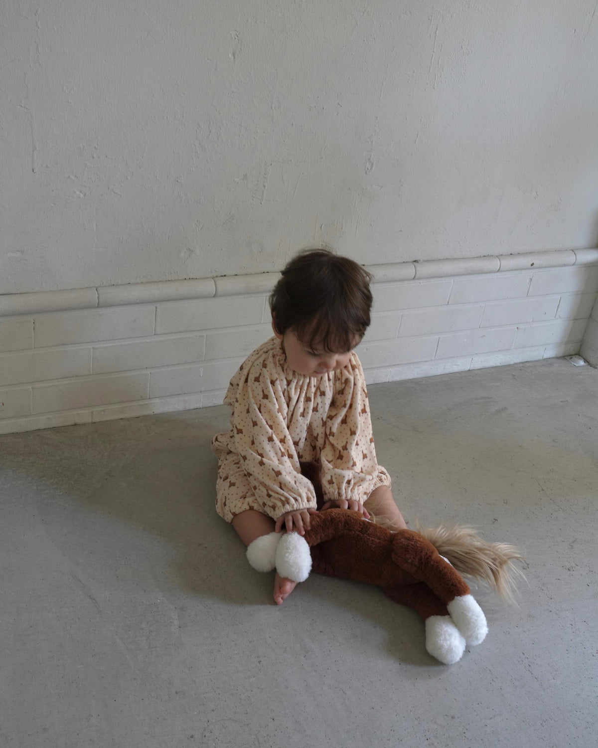 【 9.11 21:00 Launch 】CAMILAPOLE Caramel Giraffe Smock Romper