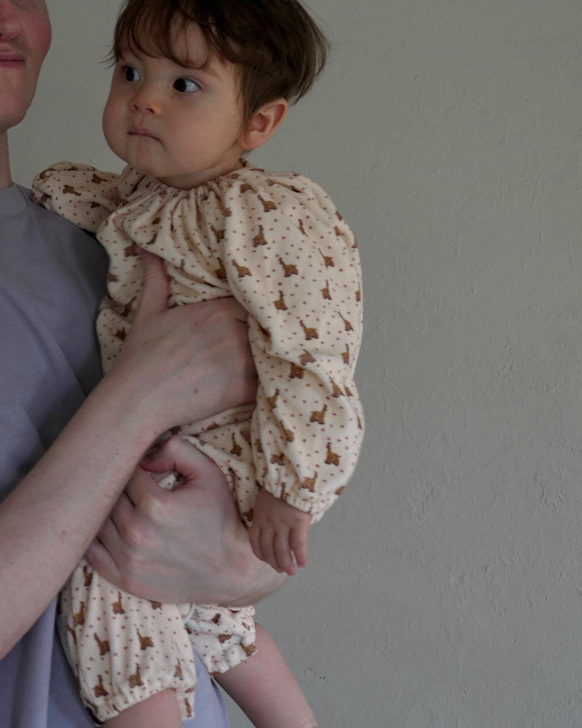 【 9.11 21:00 Launch 】CAMILAPOLE Caramel Giraffe Smock Romper