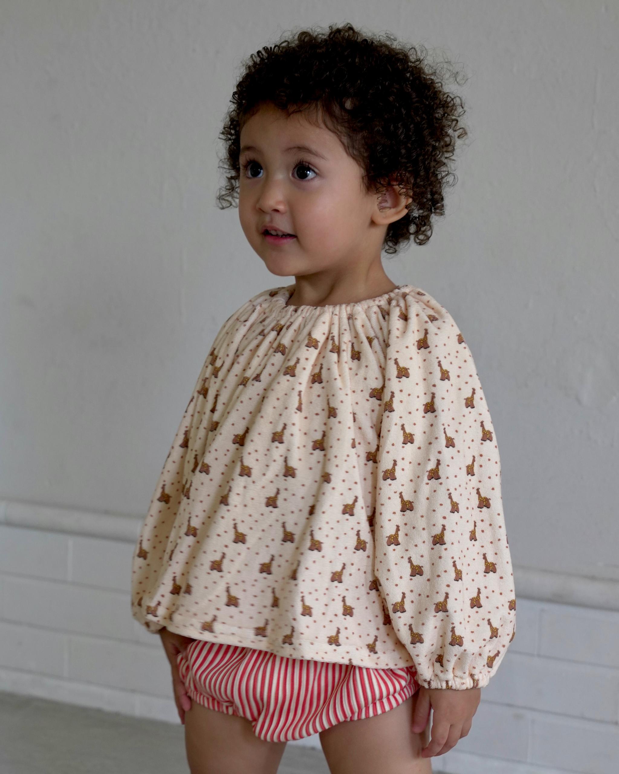 【 9.11 21:00 Launch 】CAMILAPOLE Caramel Giraffe Smock Top