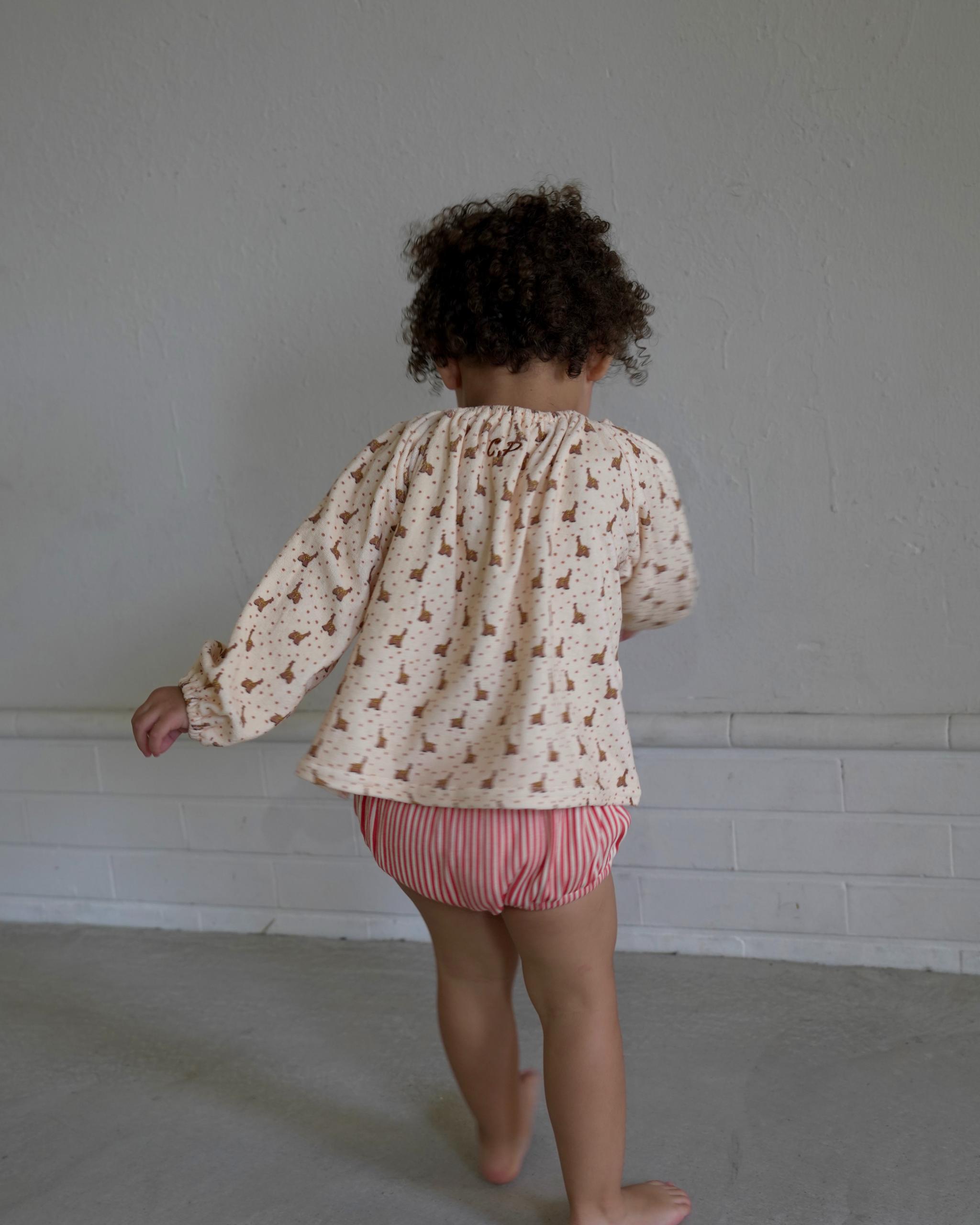 【 9.11 21:00 Launch 】CAMILAPOLE Caramel Giraffe Smock Top