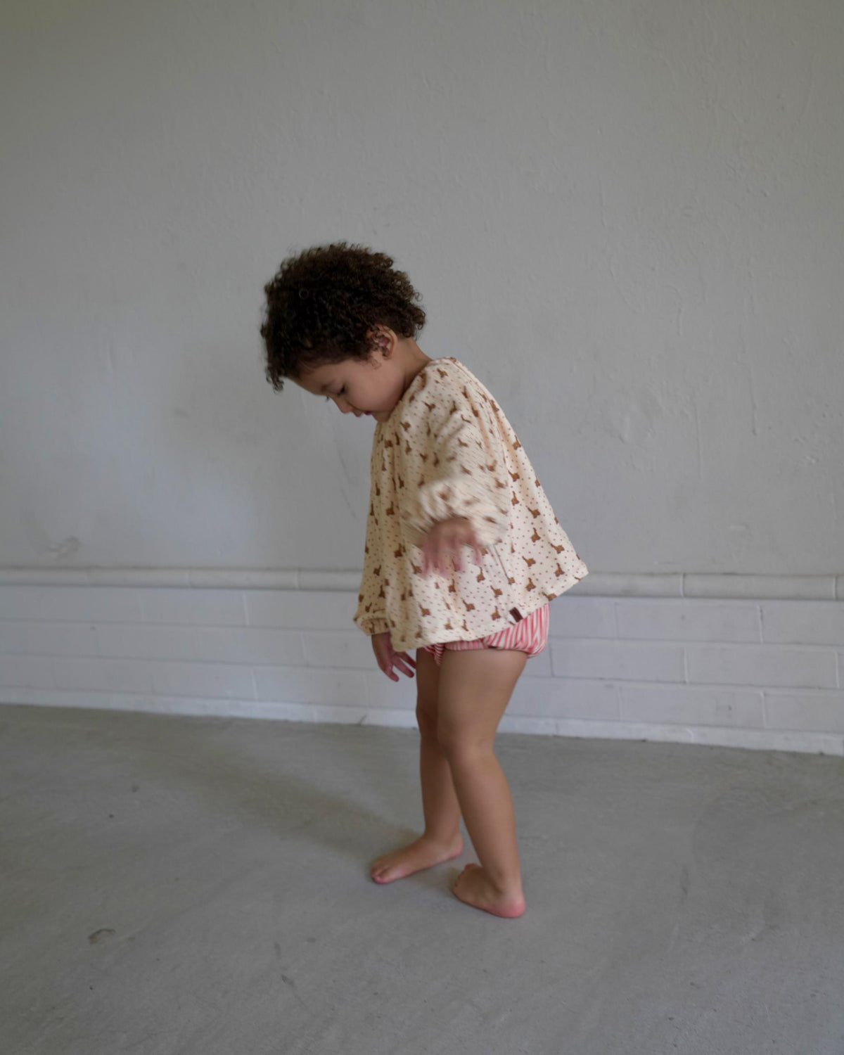【 9.11 21:00 Launch 】CAMILAPOLE Caramel Giraffe Smock Top