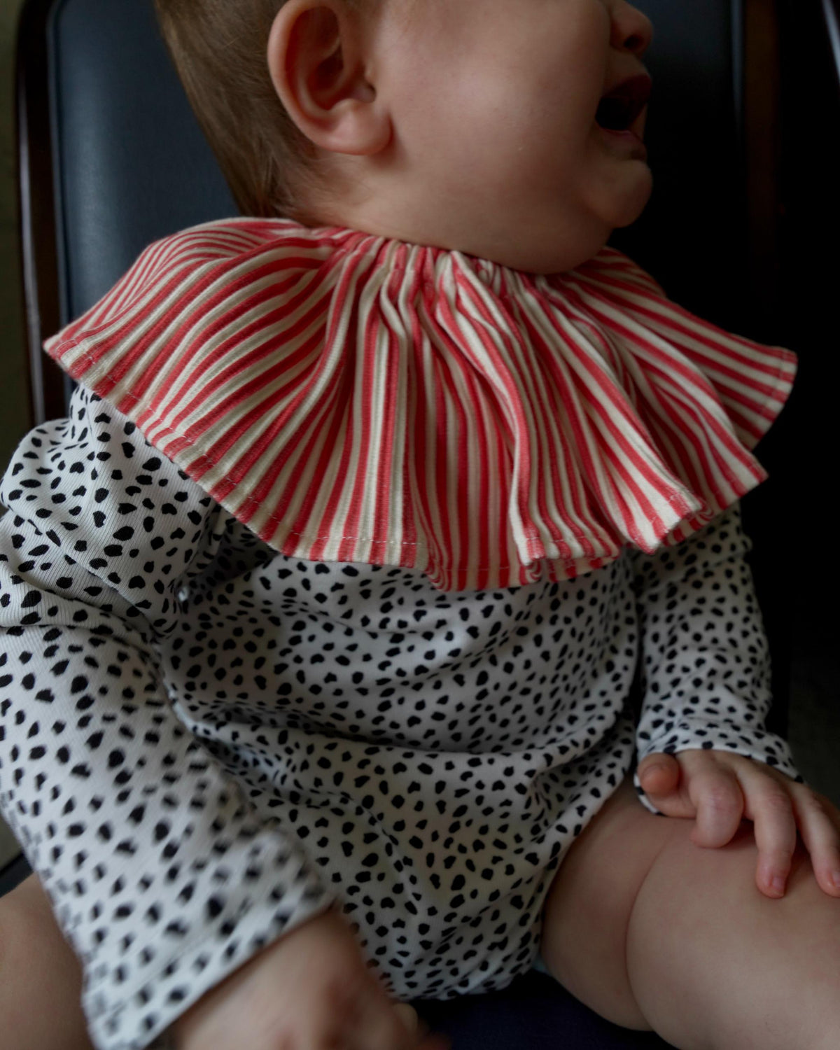 camilapole  Gathered Stripe Collar