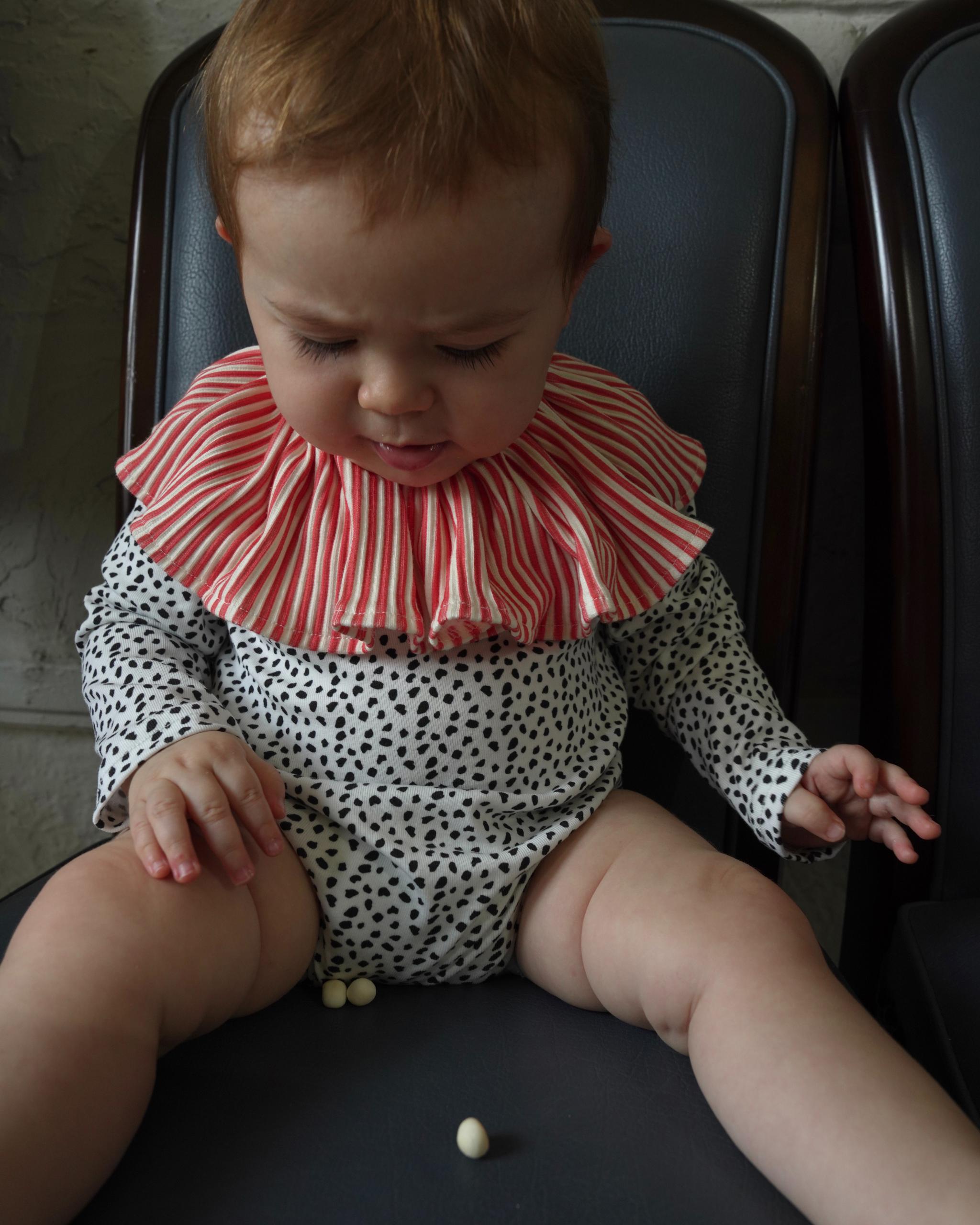camilapole  Gathered Stripe Collar