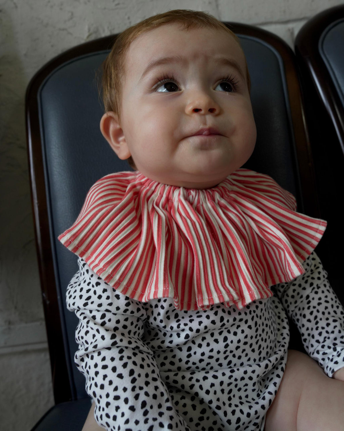 camilapole  Gathered Stripe Collar