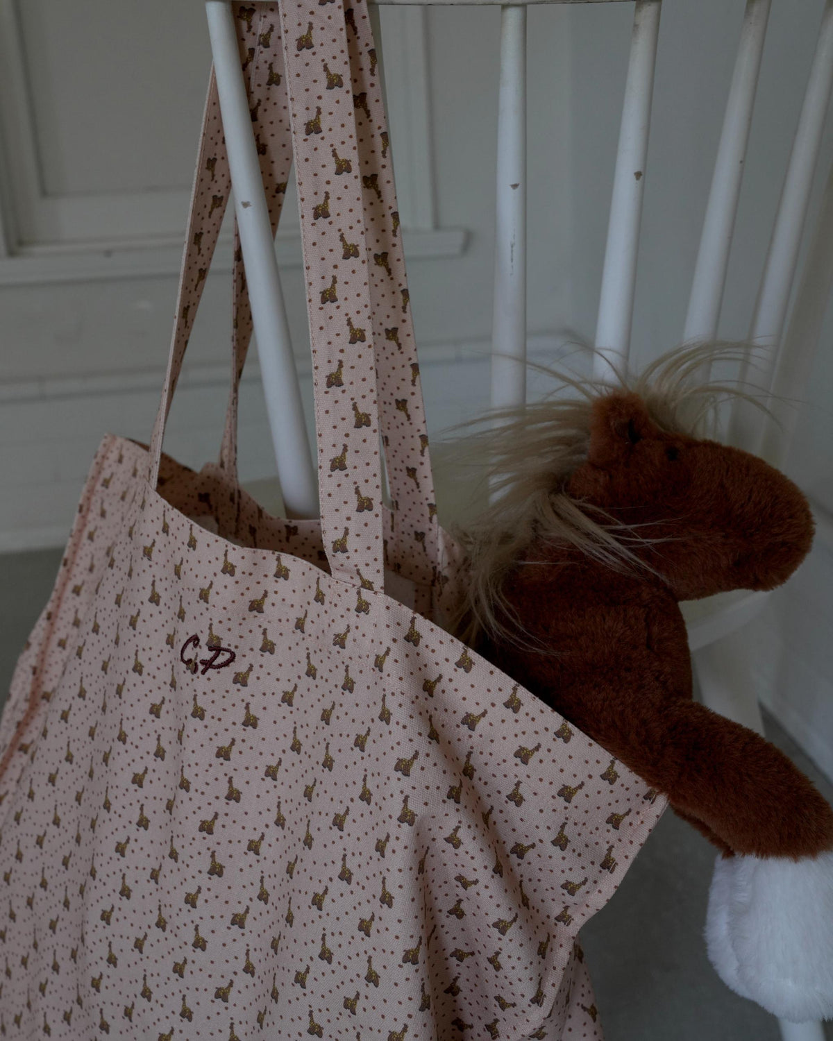 【 9.11 21:00 Launch 】CAMILAPOLE Caramel Giraffe Tote