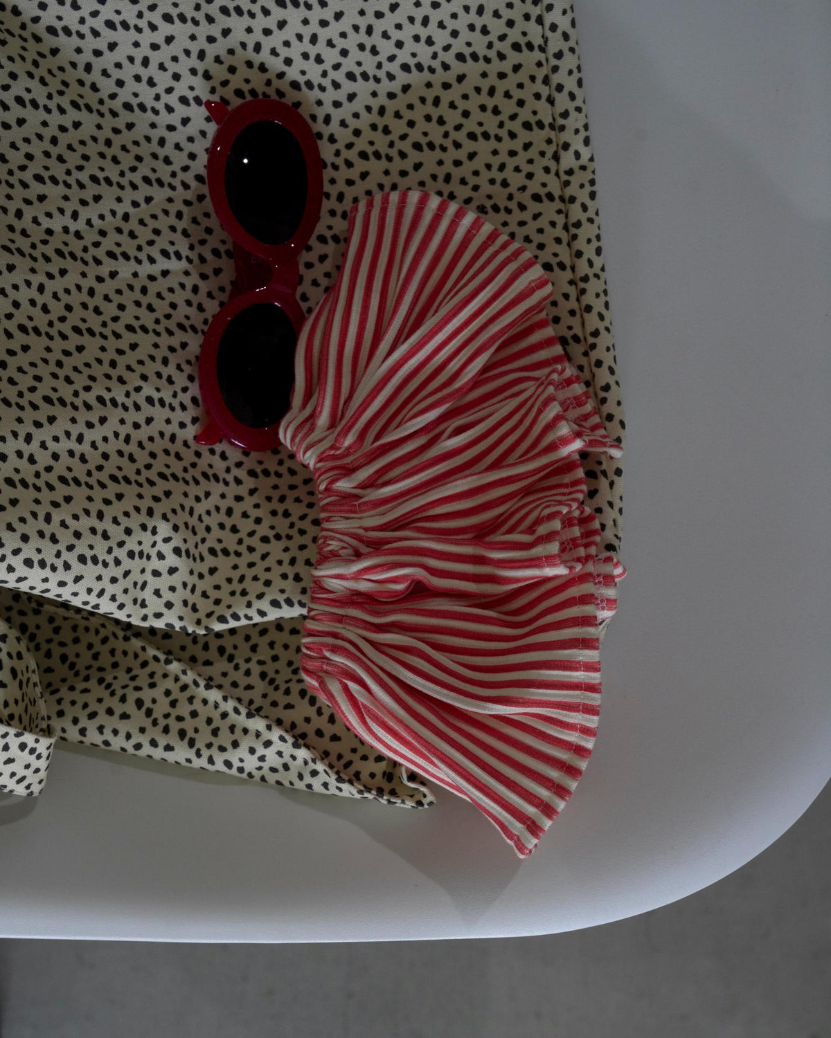 camilapole  Gathered Stripe Collar