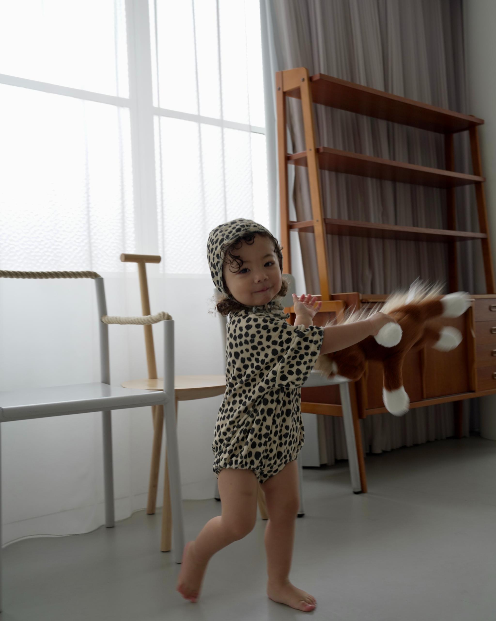 【 7.17 21:00〜NEW 】CAMILAPOLE  Tone Leopard Terry Romper