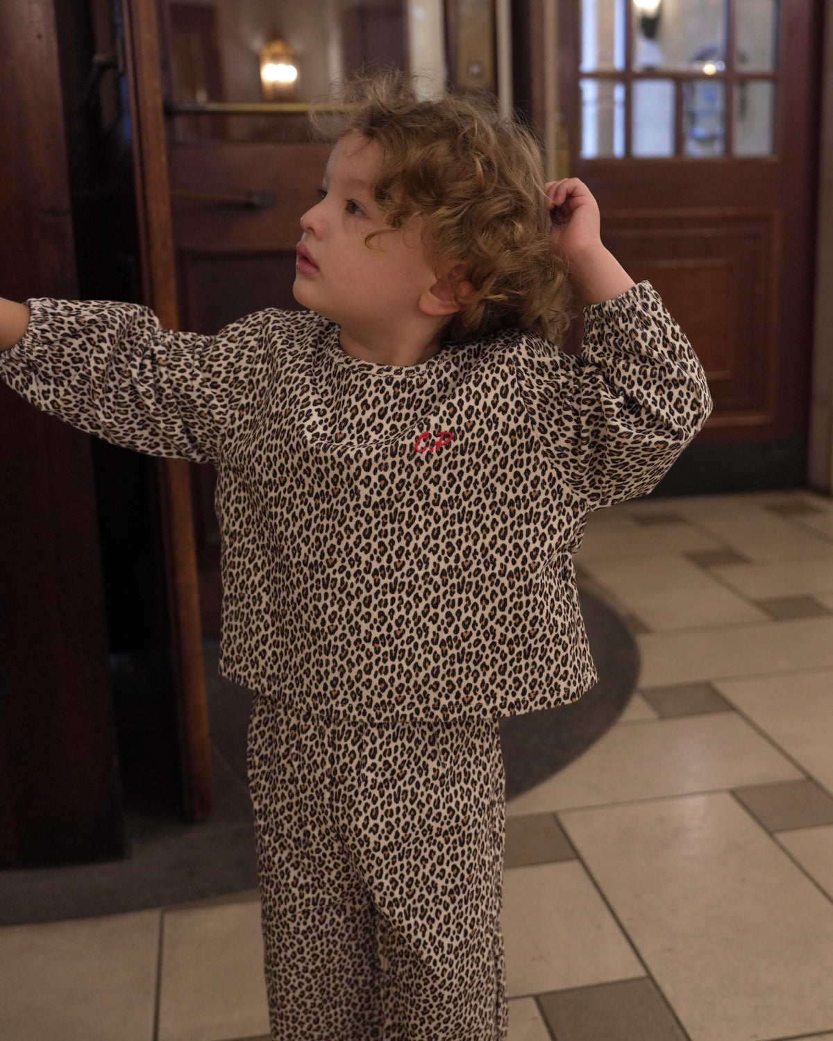 【POPUP先行/10.16 NEW】CAMILAPOLE little leopard corduroy pullover