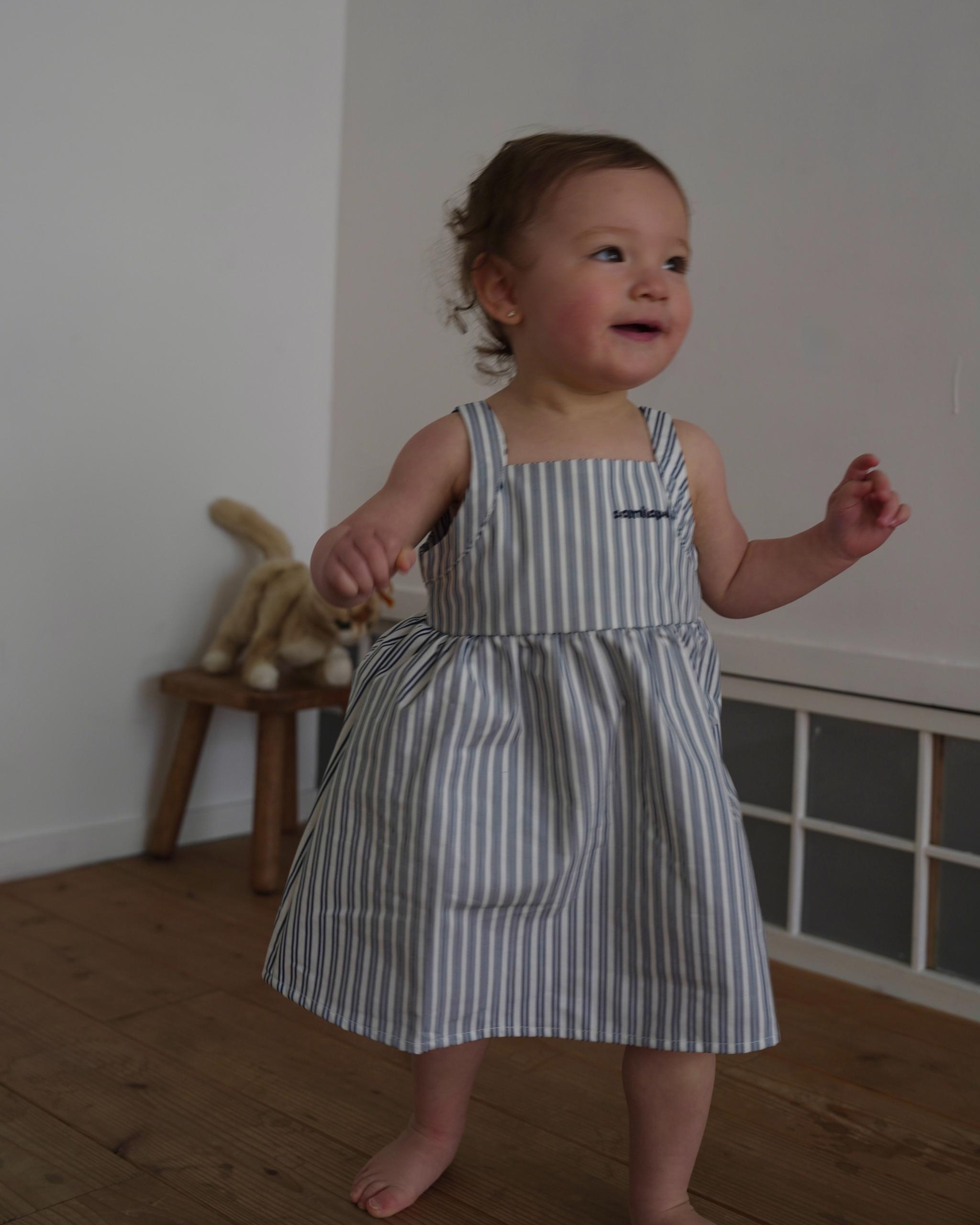 【2026 s/s 3rd delivery /Early Summer Collection】camilapole  Ink Stripe Dress