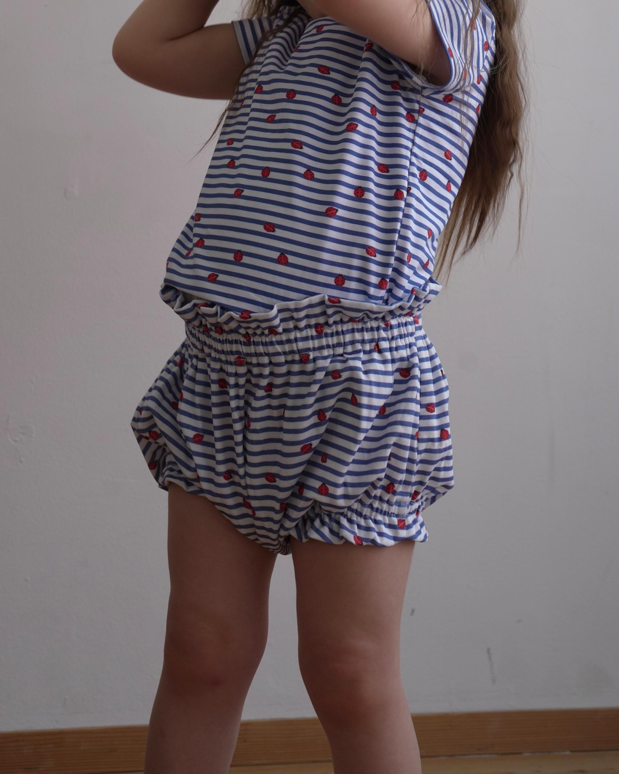 camilapole  Ladybug Stripe Bloomer