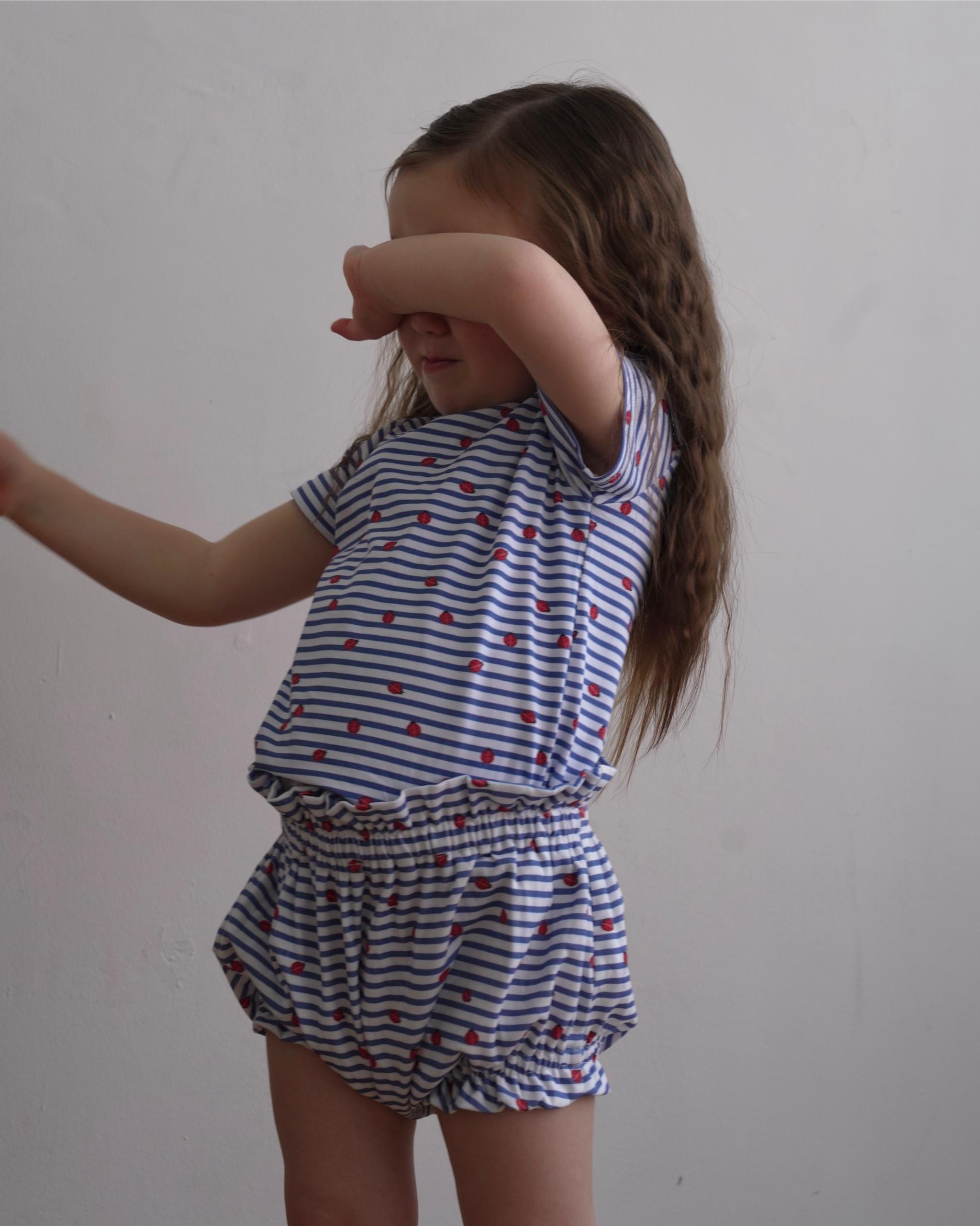 camilapole  Ladybug Stripe Top