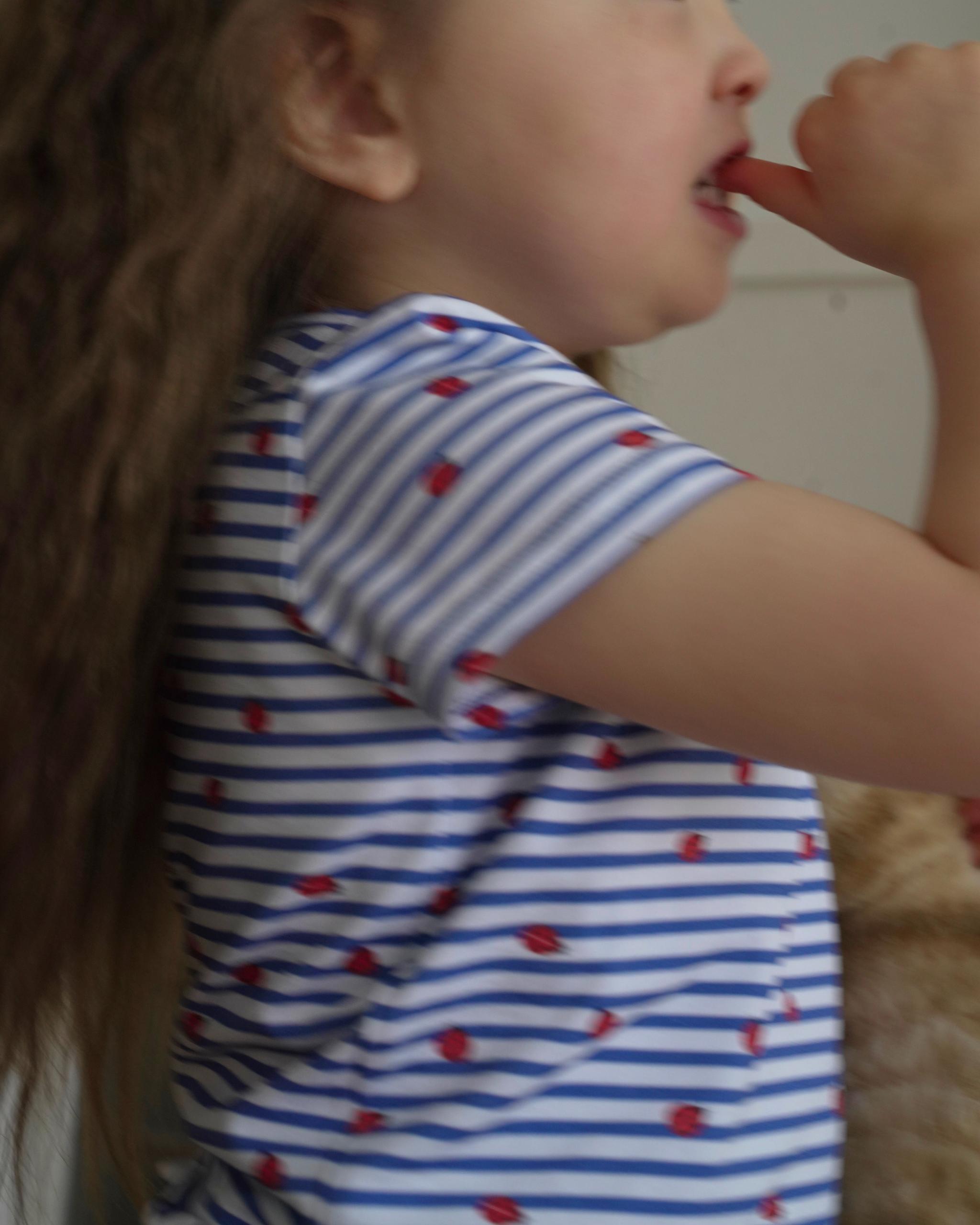 camilapole  Ladybug Stripe Top