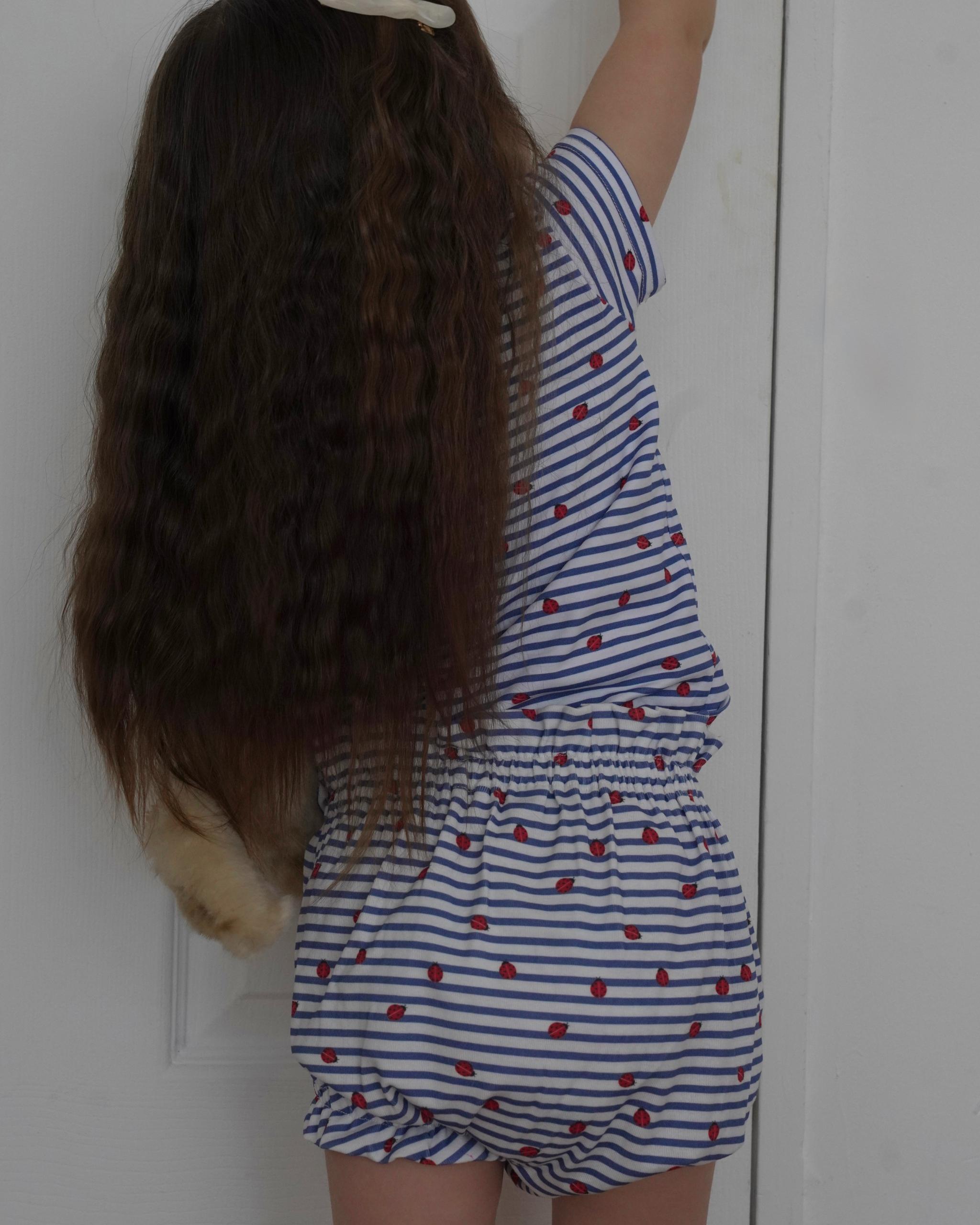 camilapole  Ladybug Stripe Top